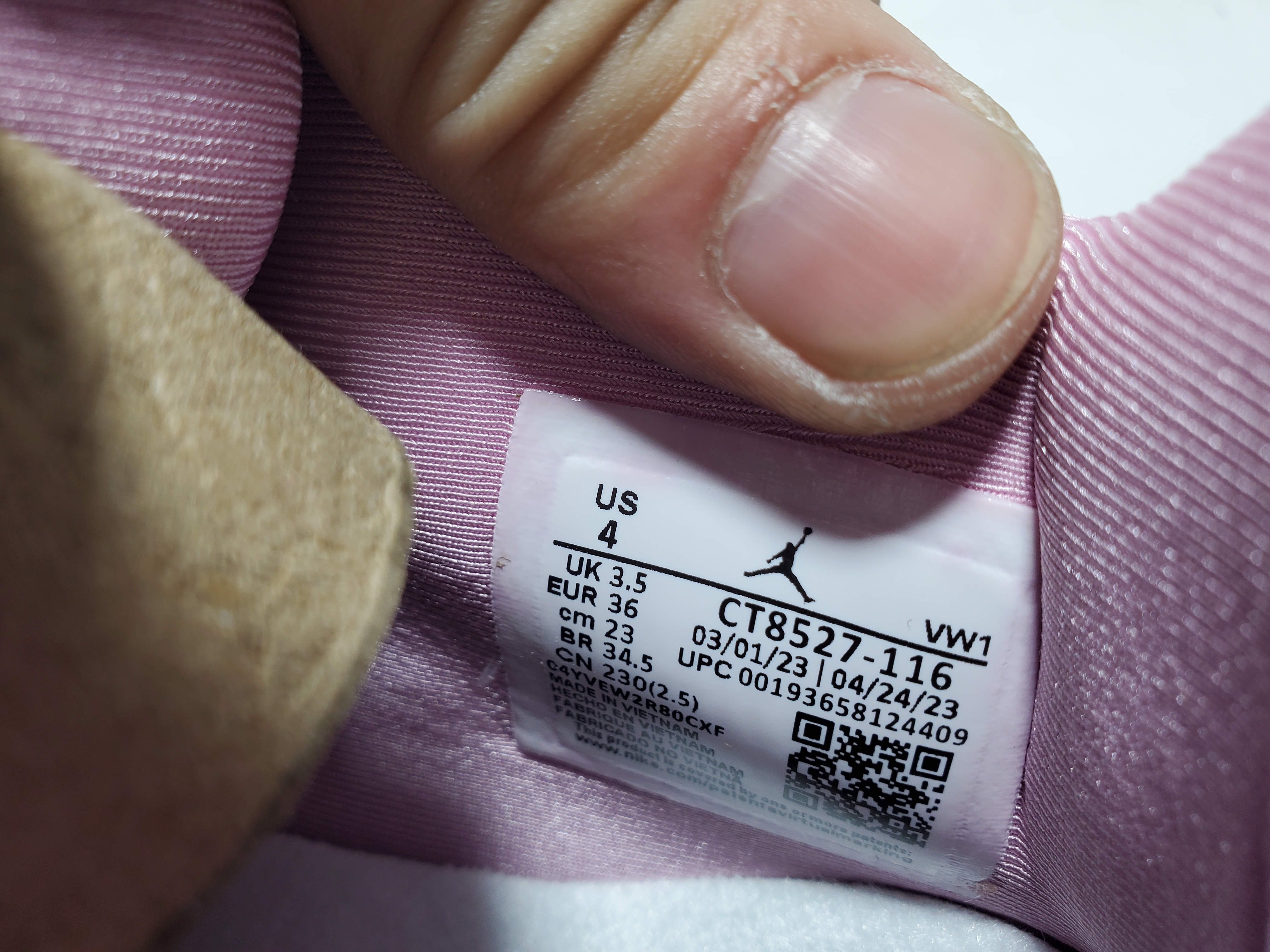 Air Jordan 4 White Pink CT8527-116 review Obosneaker 05