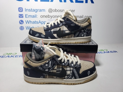 【Special Sale】Top Version Travis Scott x Nike SB Dunk Low Paisley CT5053-001 review 