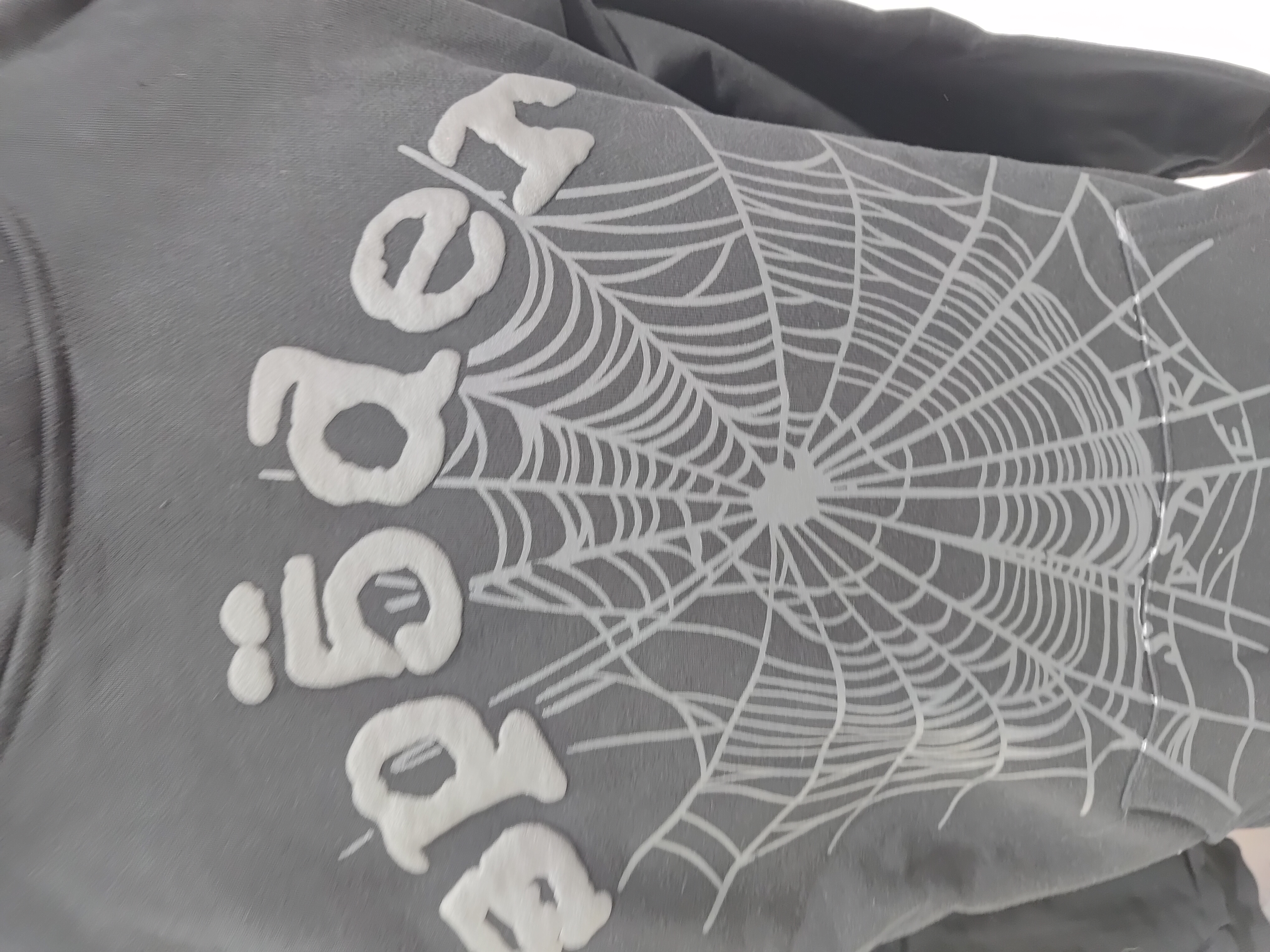 Sp5der Phantom Web Hoodie & Sweatpant Set Black review Obosneaker 02