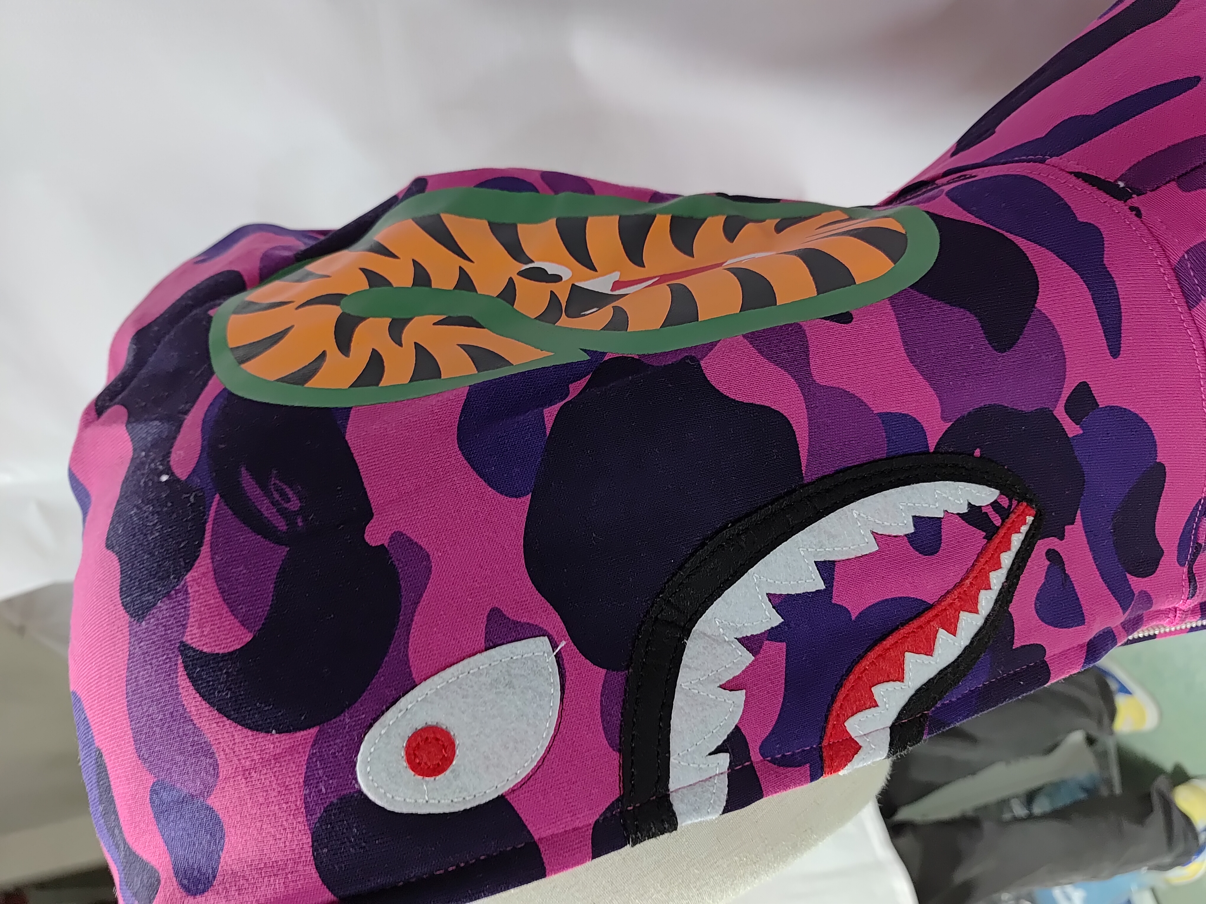 OBO  BAPE Color Camo Shark Zip Hoodie Purple review Obosneaker 03