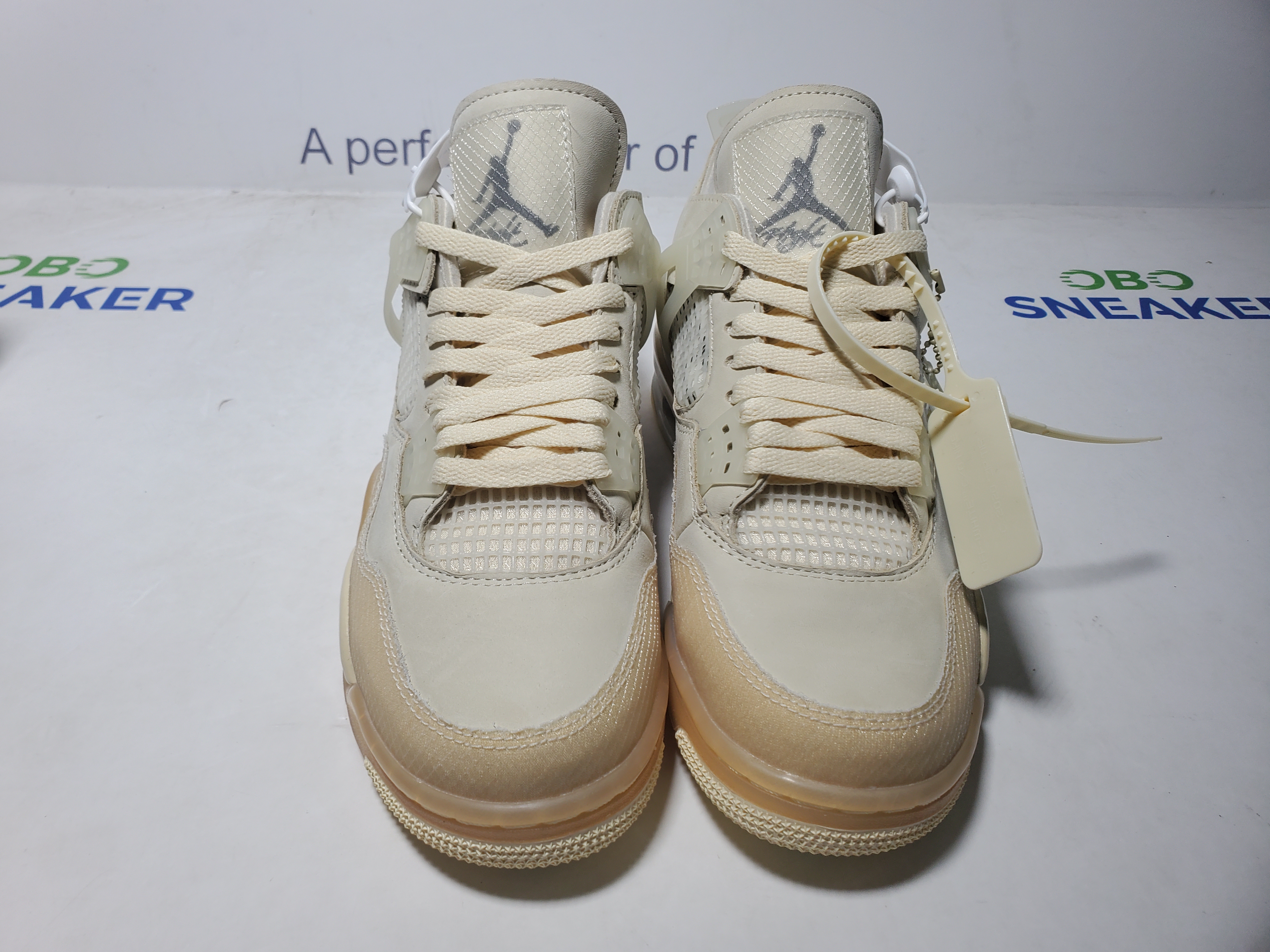 TOP Version OFF White x Air Jordan 4 Sail CV9388-100  review Obosneaker 03