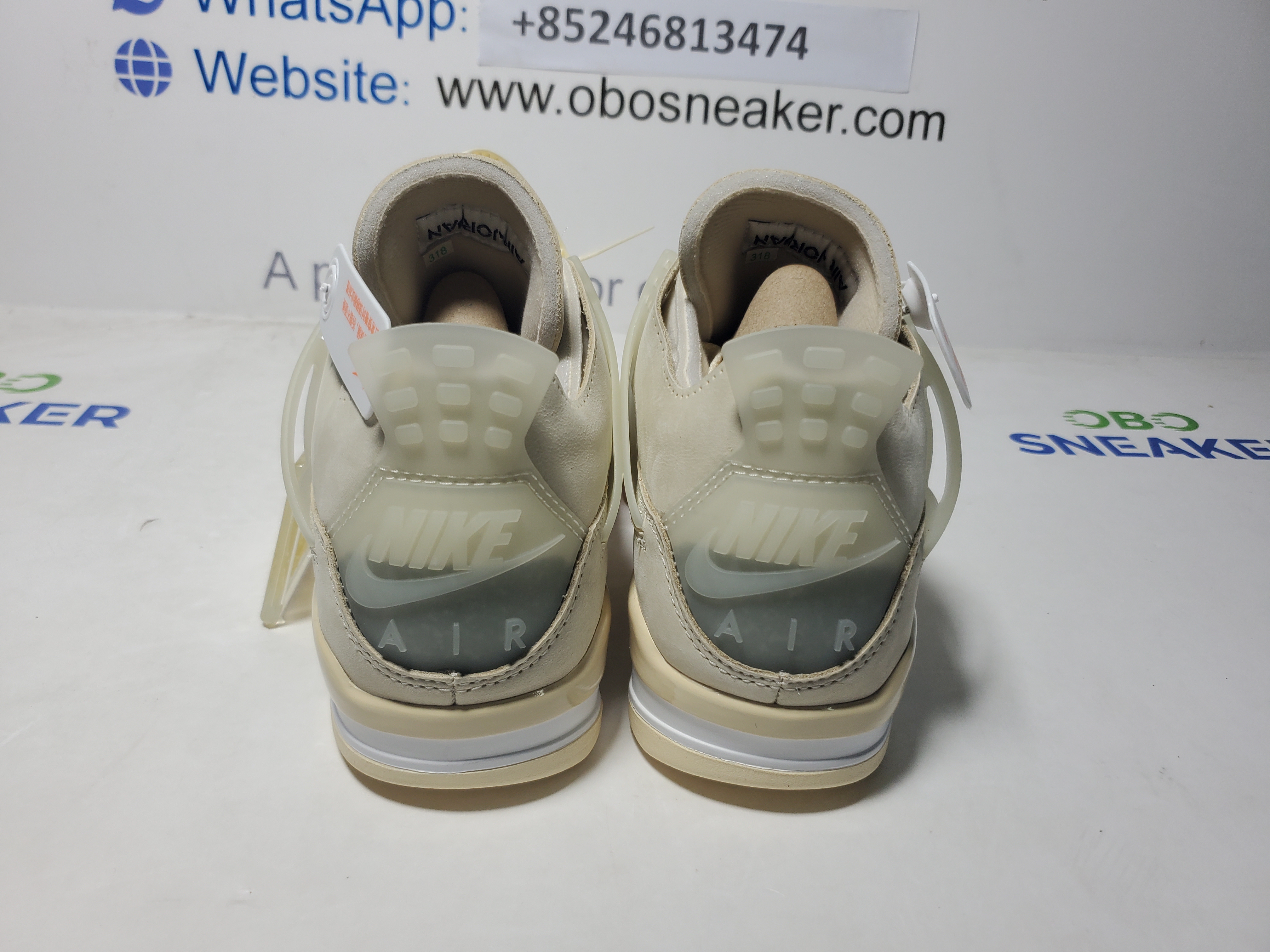 TOP Version OFF White x Air Jordan 4 Sail CV9388-100  review Obosneaker 02