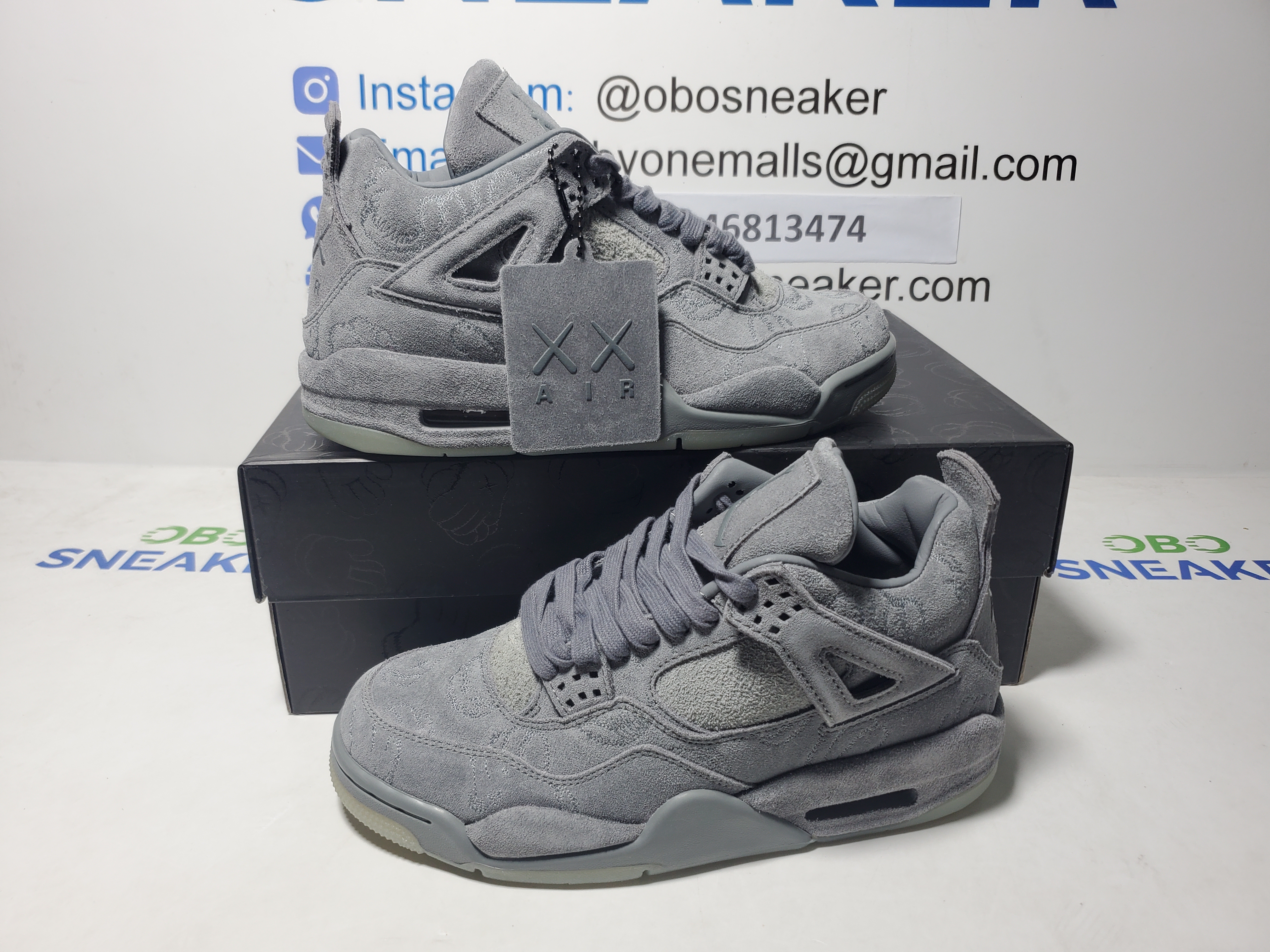 TOP Version Air Jordan 4 Retro Kaws 930155-003  review Obosneaker 01