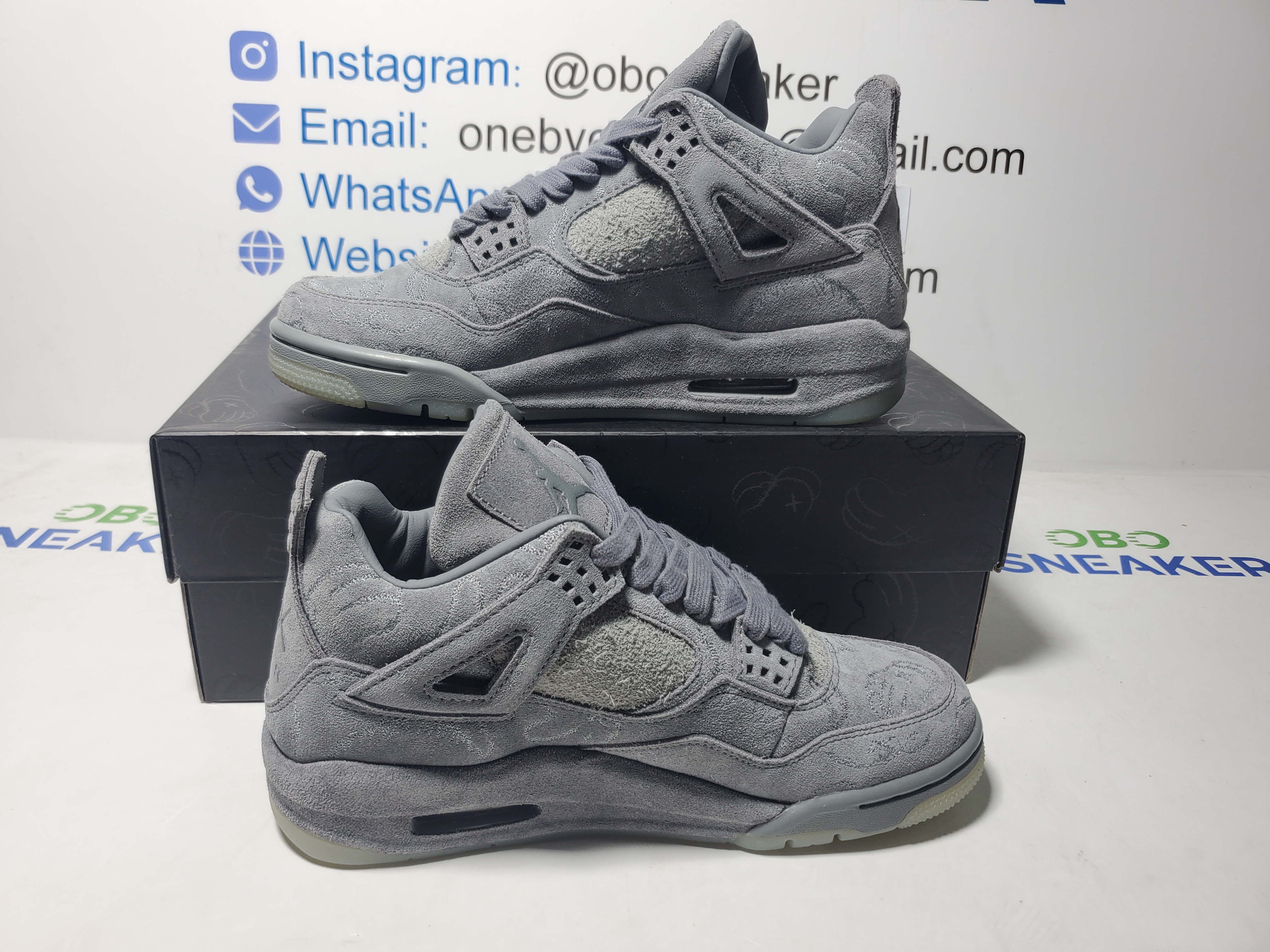 TOP Version Air Jordan 4 Retro Kaws 930155-003  review Obosneaker 00