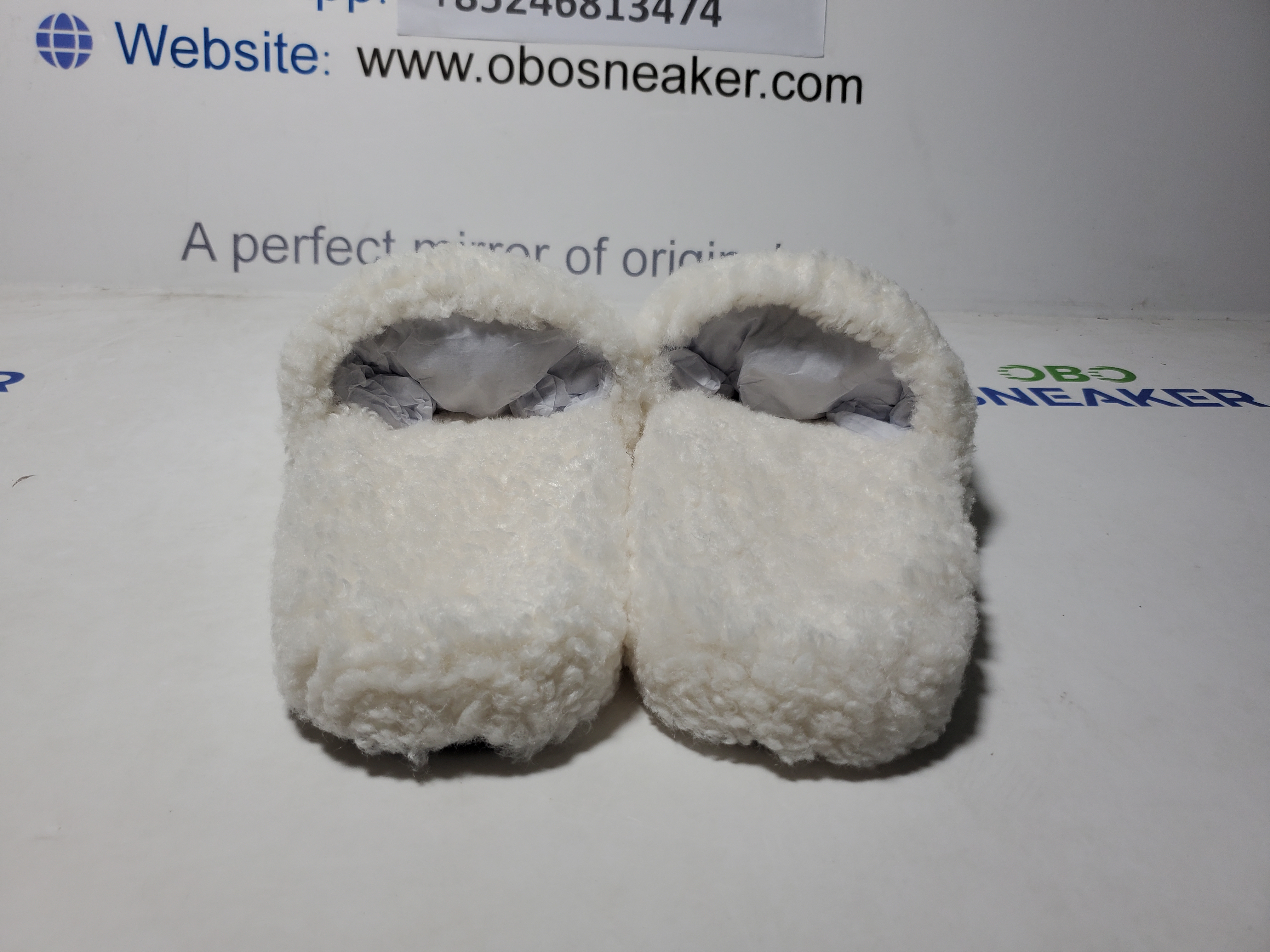 Balenciaga Furry Slide White Coke Label 654261W2DO19906 review Obosneaker 02