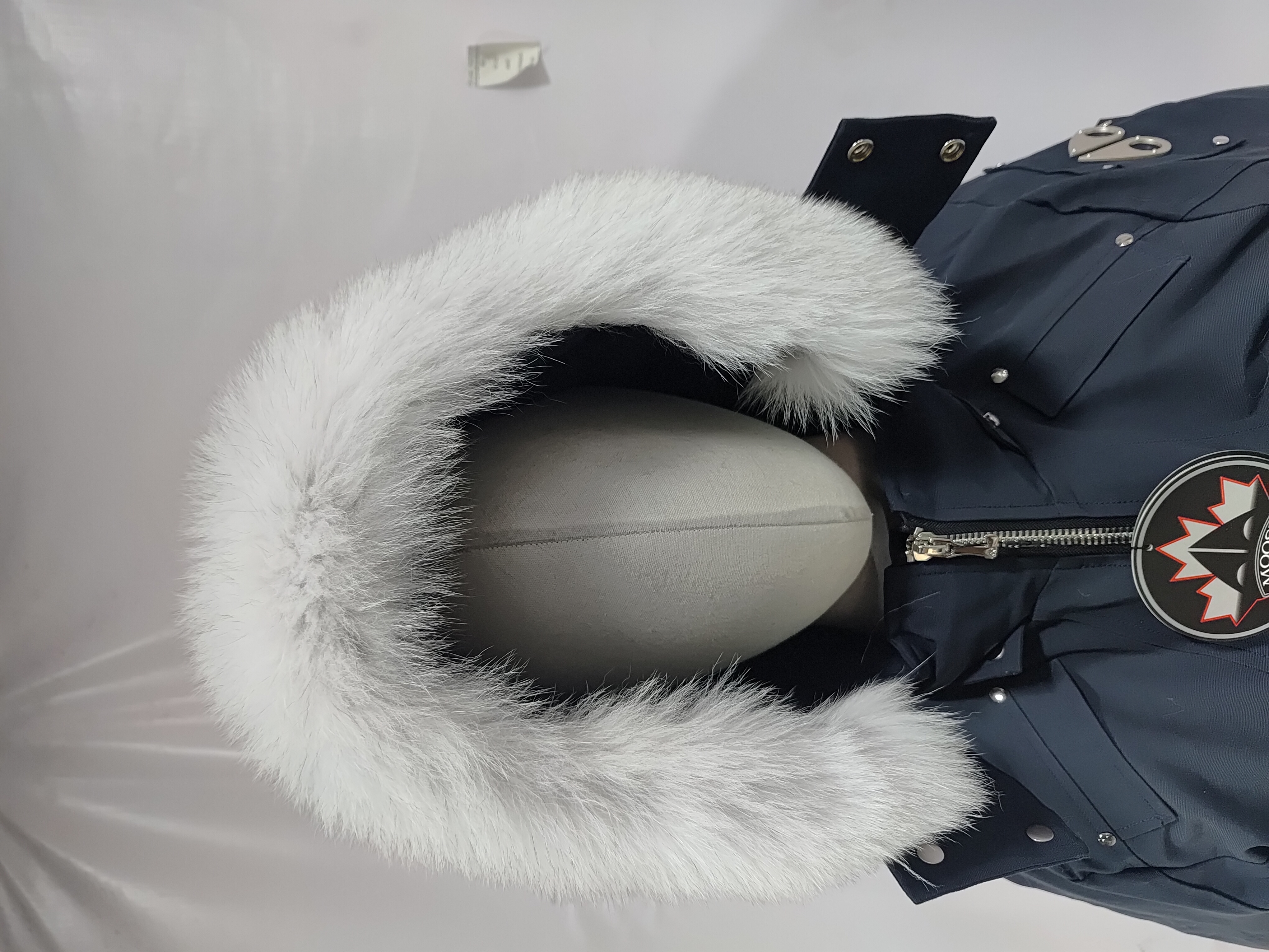 Moose Knuckles Men's Balistic Bomber Zip-Up Fur Jacket Dark Blue review Obosneaker 02