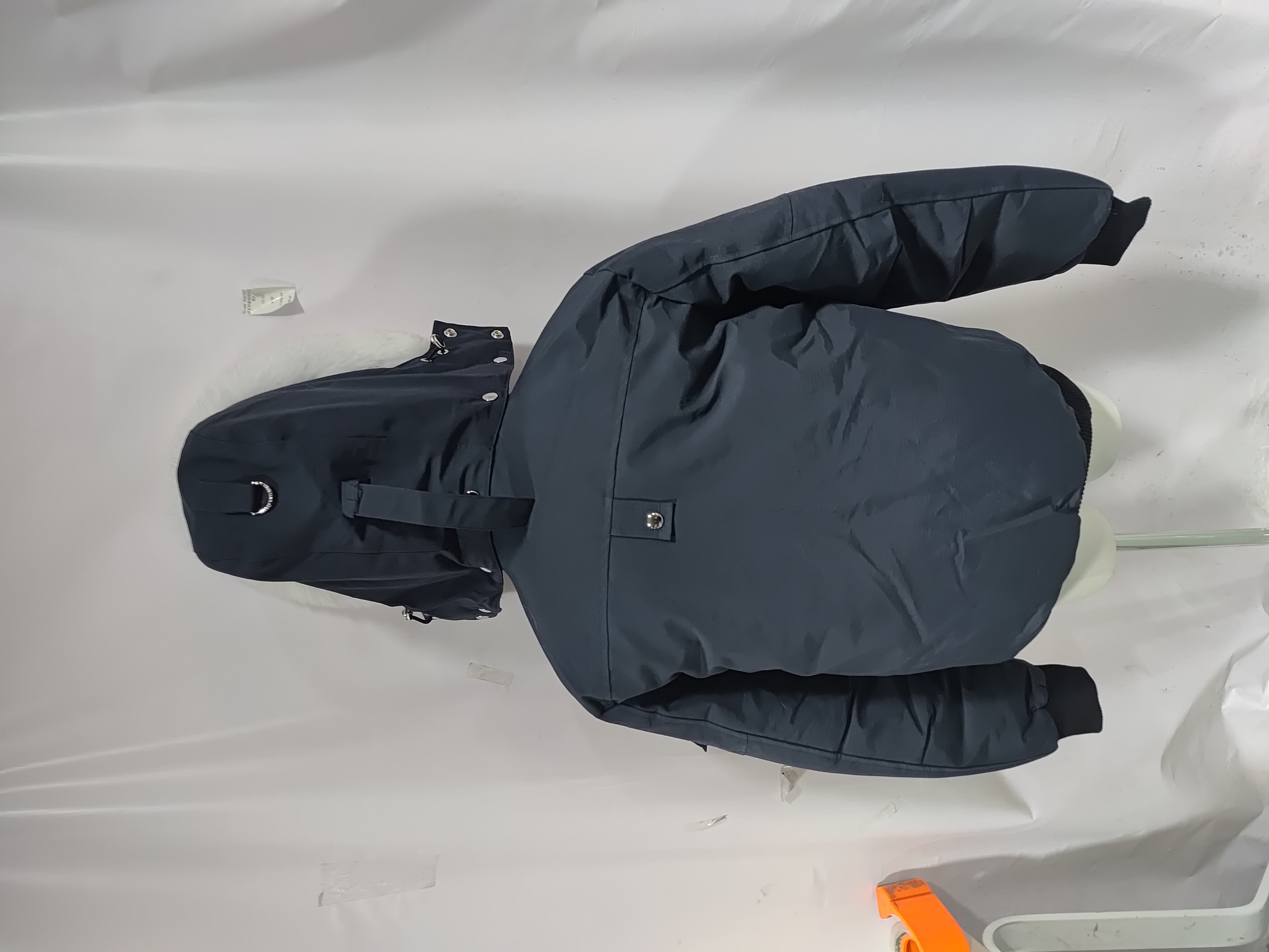 Moose Knuckles Men's Balistic Bomber Zip-Up Fur Jacket Dark Blue review Obosneaker 04