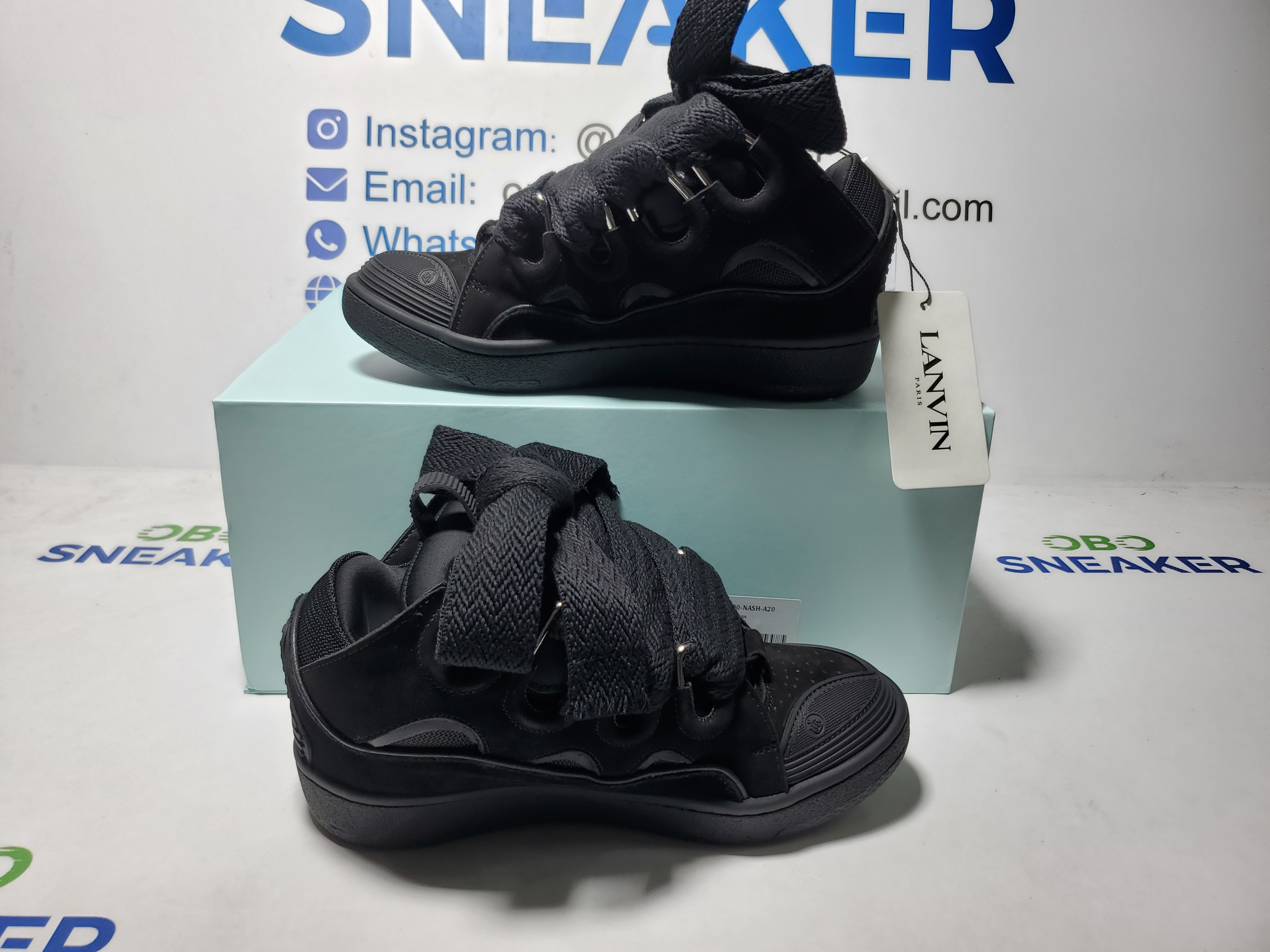 Lanvin Curb Sneaker Black review Obosneaker 00