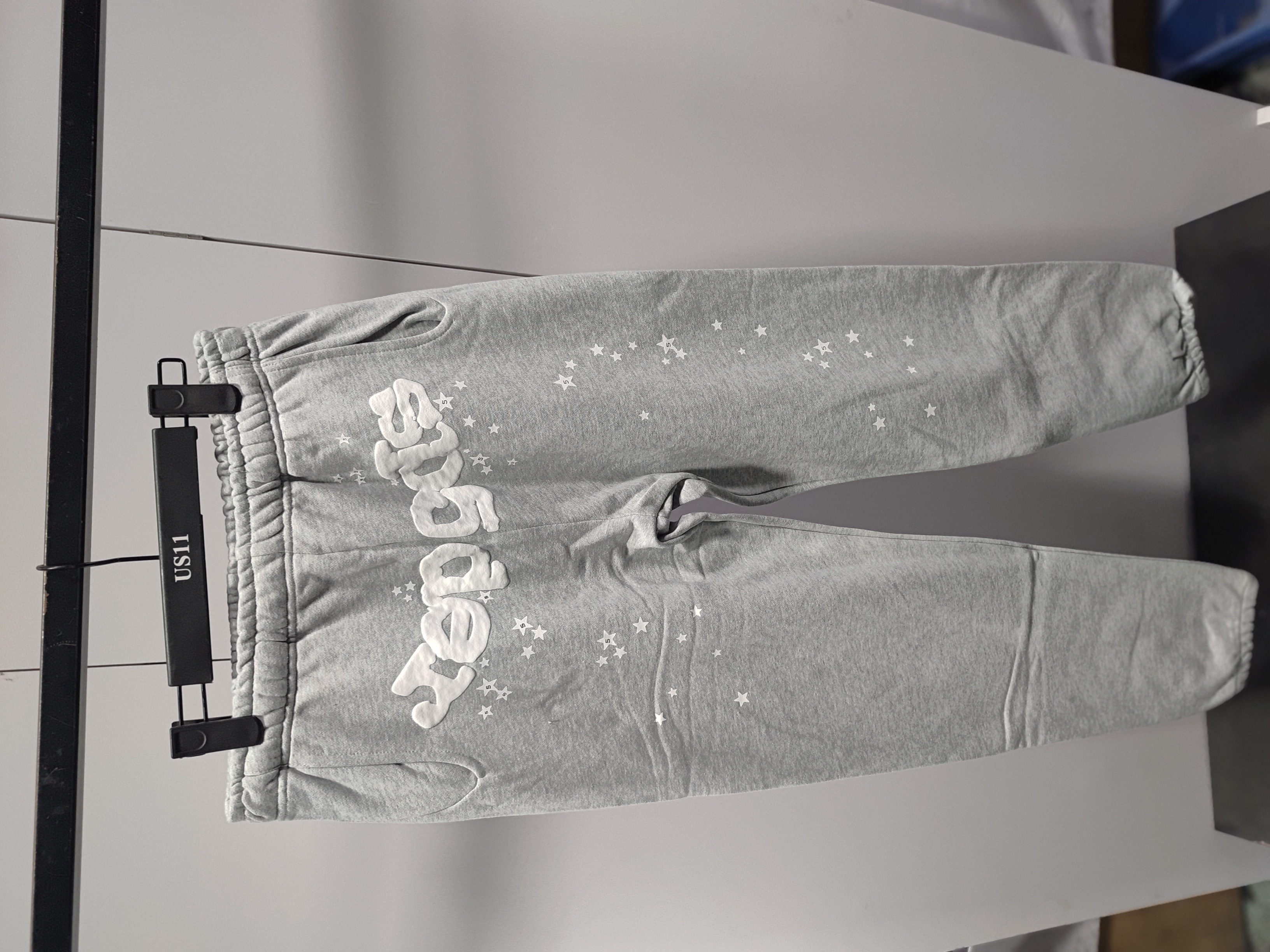Sp5der OG Web Hoodie & Sweatpant Set Grey review Obosneaker 05