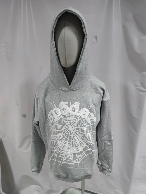 Sp5der OG Web Hoodie & Sweatpant Set Grey review 