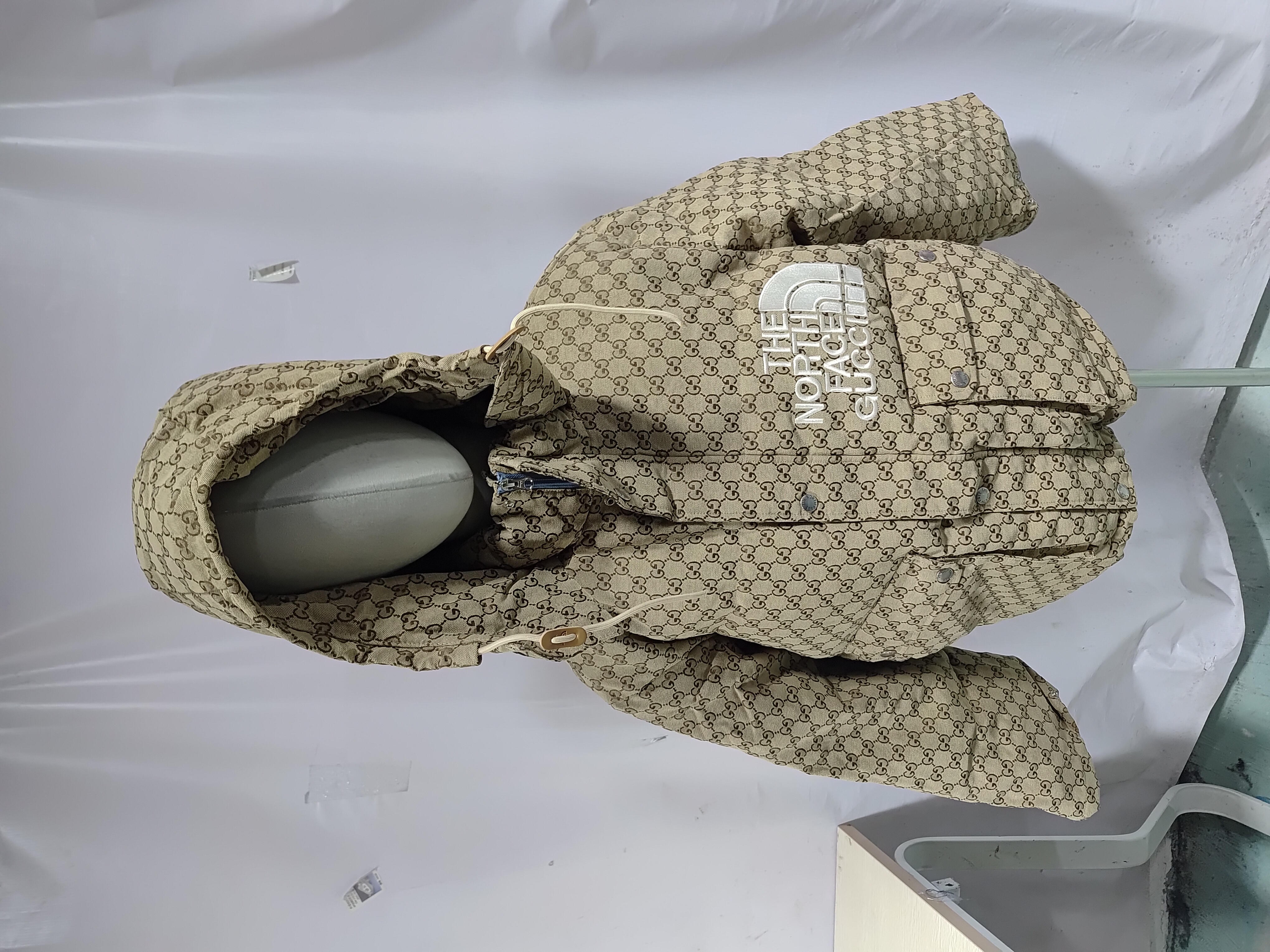 The North Face x Gucci Print Jacket Beige/Ebony review Obosneaker 00