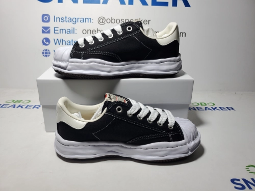 Maison Mihara Yasuhiro Blakey OG Sole Canvas Low Black No Logo No.703 review 