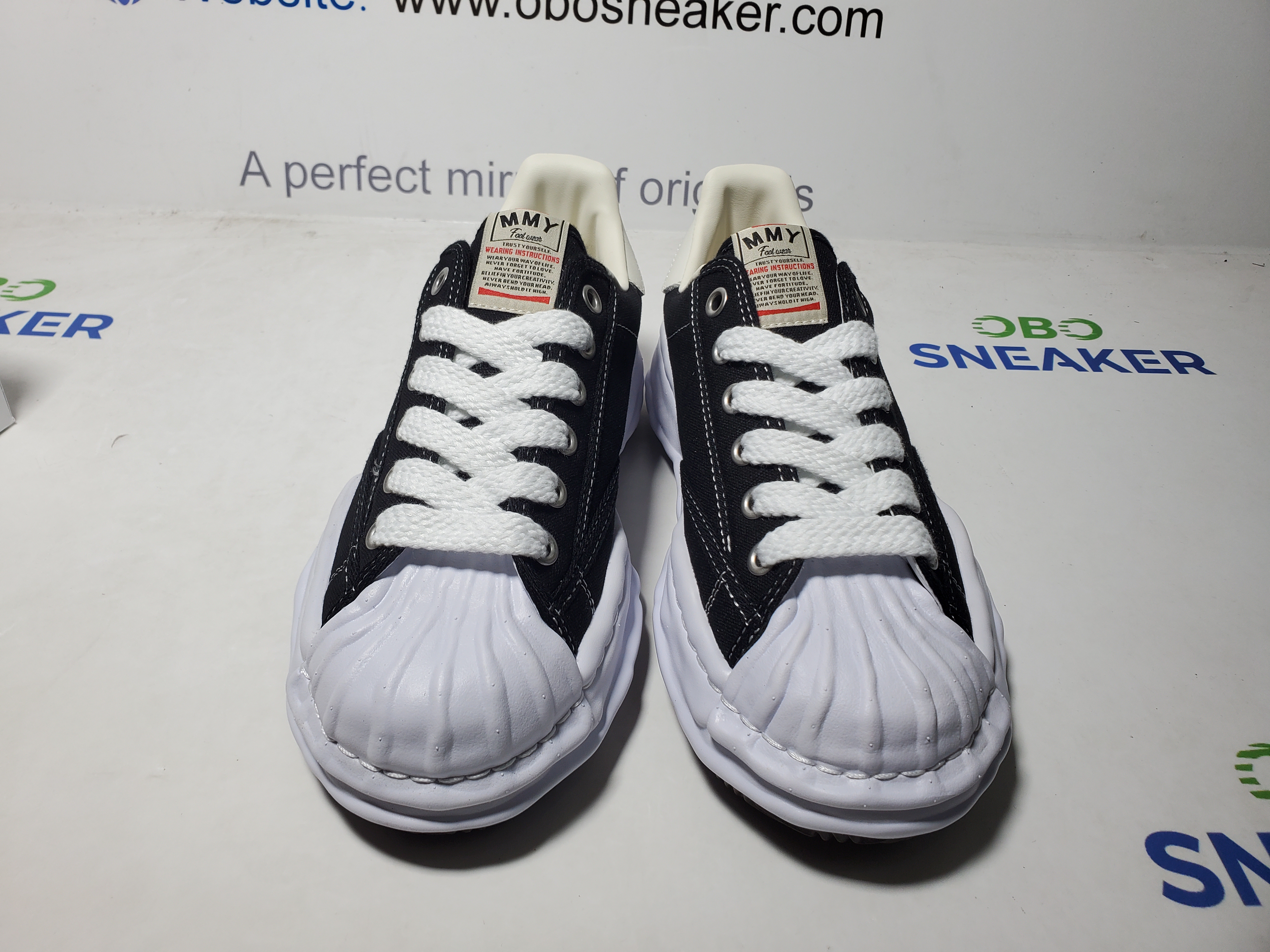 Maison Mihara Yasuhiro Blakey OG Sole Canvas Low Black No Logo No.703 review Obosneaker 03