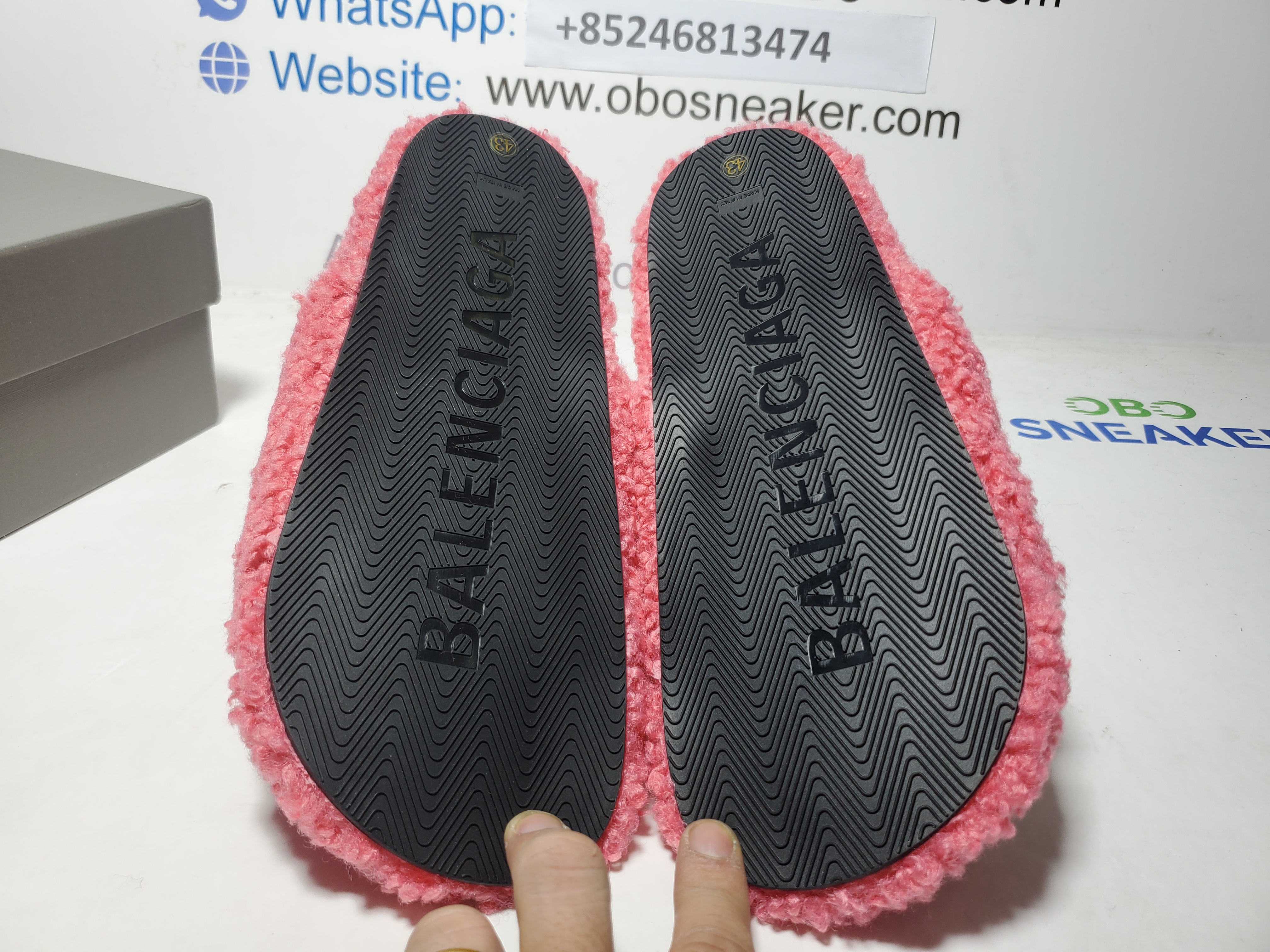 Balenciaga Furry Slide Pink 654261W2DO15596 review Obosneaker 04