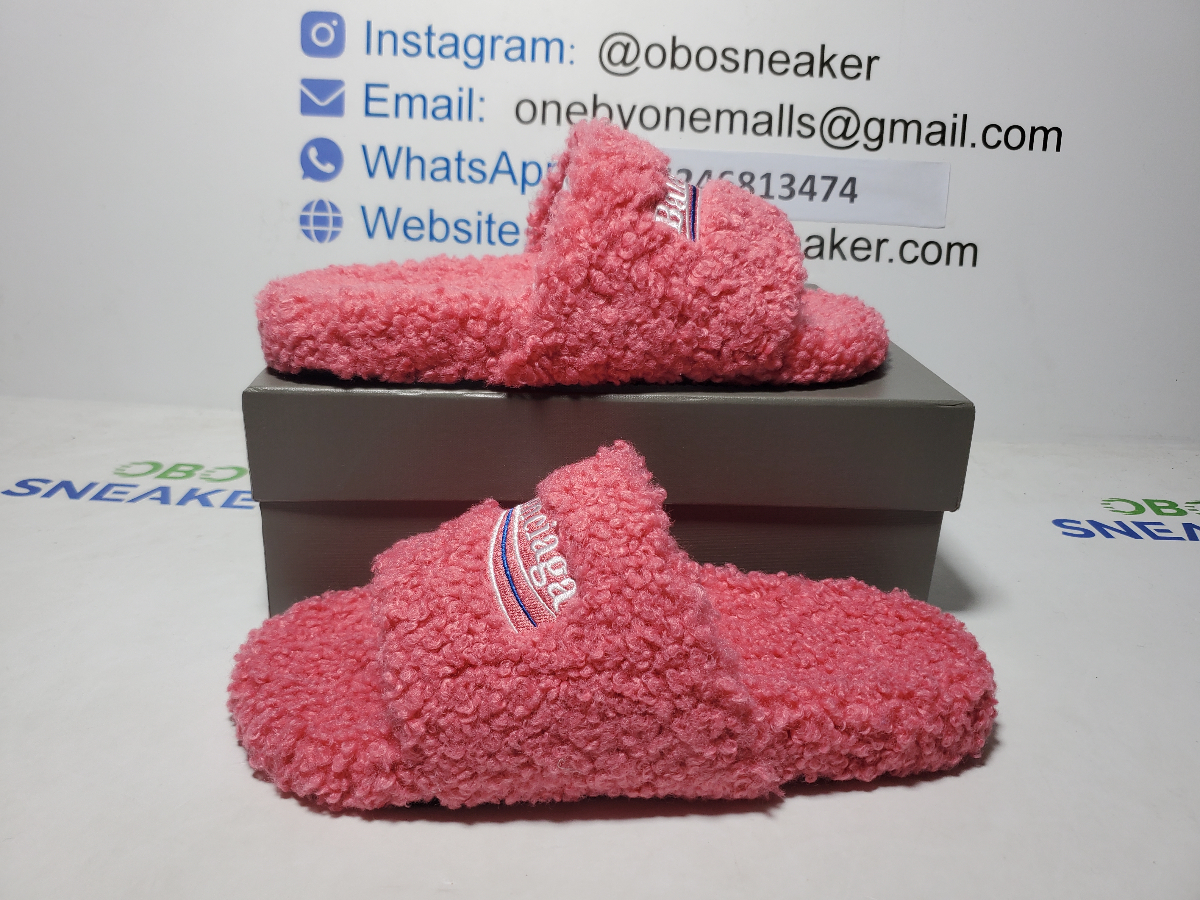 Balenciaga Furry Slide Pink 654261W2DO15596 review Obosneaker 01