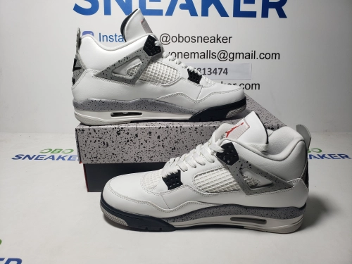 【Special Sale】Top Version Air Jordan 4 Retro OG White Cement FV5029-100 review 