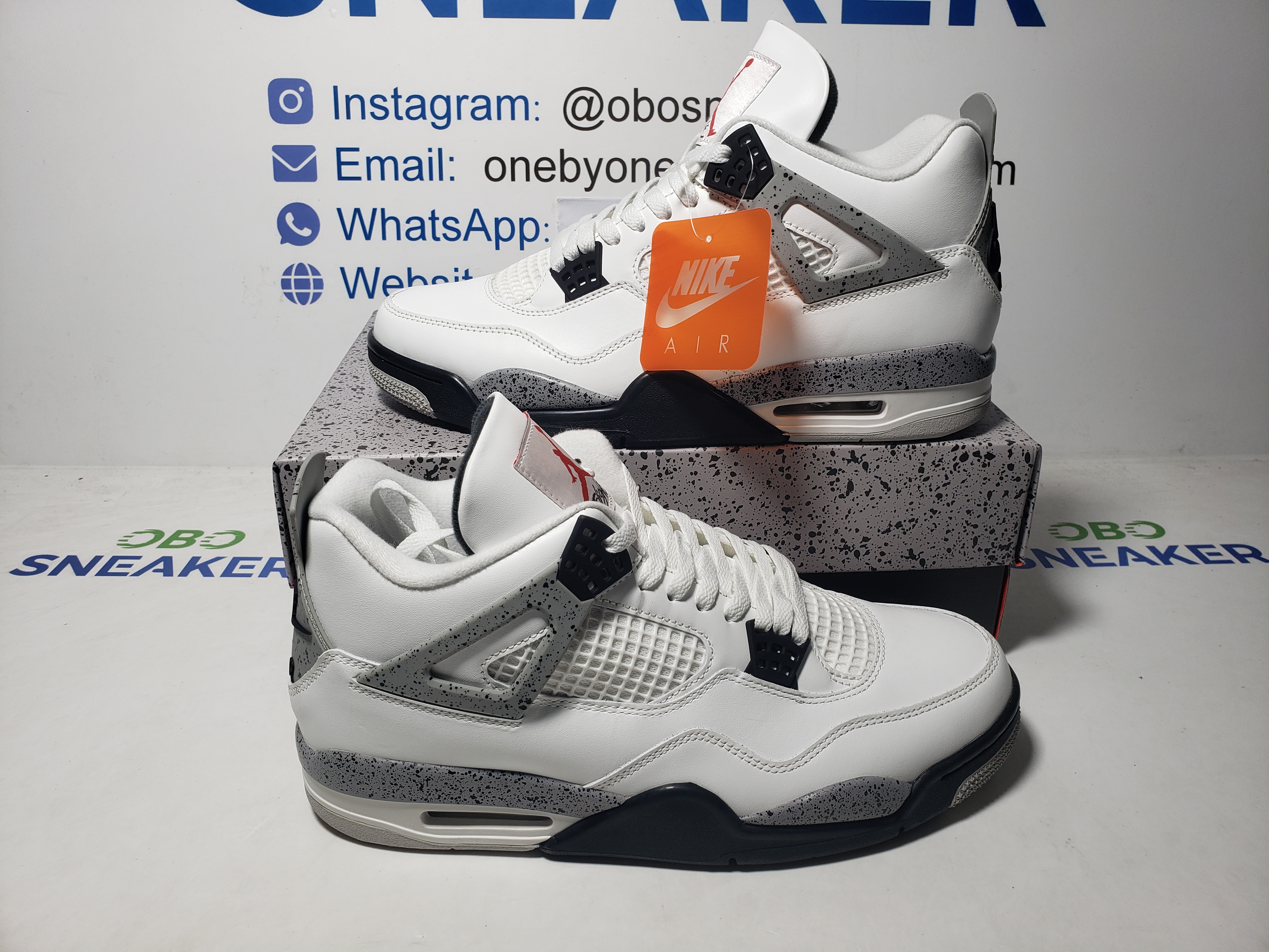 【Special Sale】Top Version Air Jordan 4 Retro OG White Cement FV5029-100 review Obosneaker 01