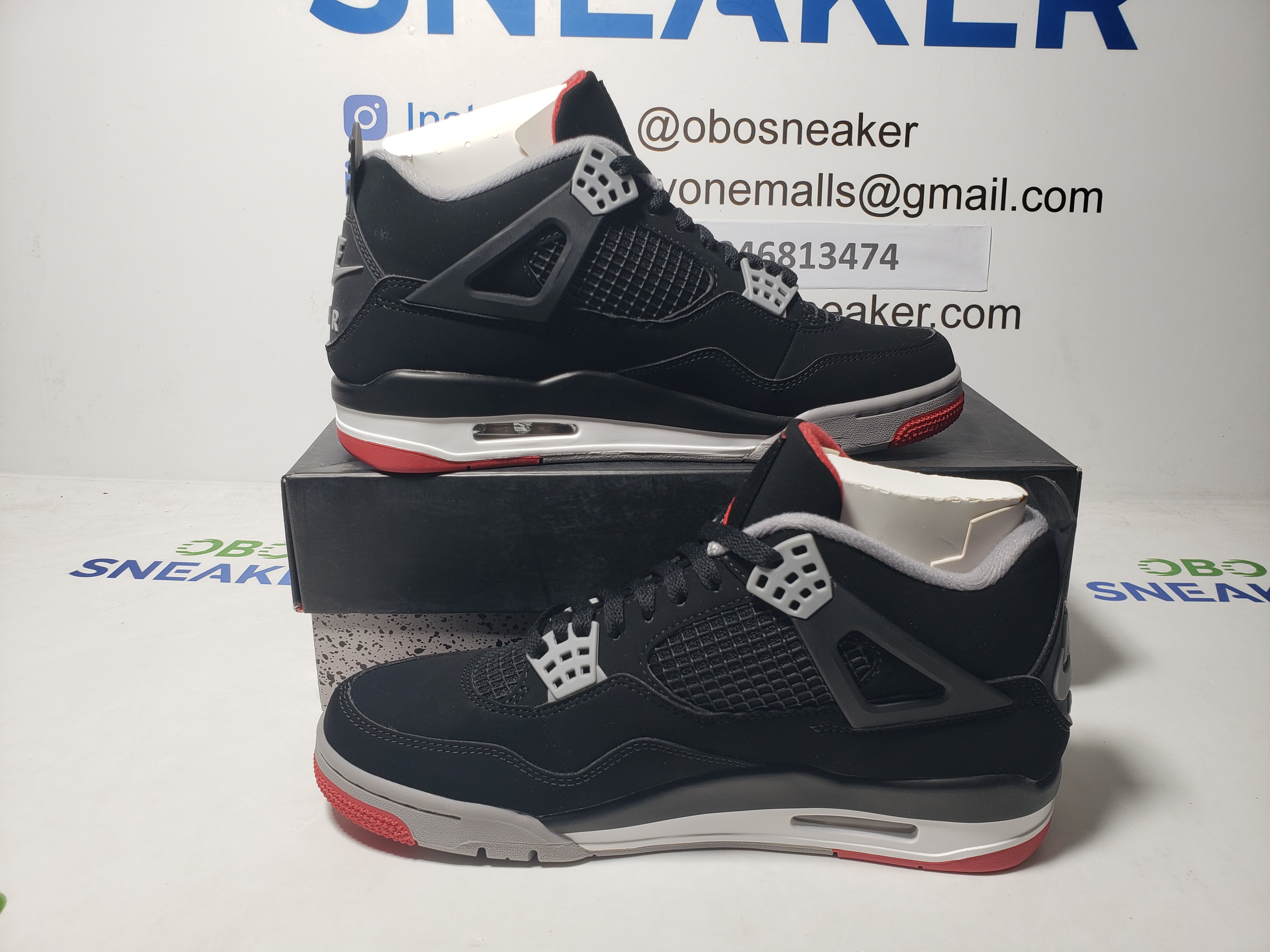 【Special Sale】Top Version Air Jordan 4 Retro Bred 308497-060 review Obosneaker 00