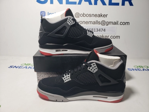 【Special Sale】Top Version Air Jordan 4 Retro Bred 308497-060 review 