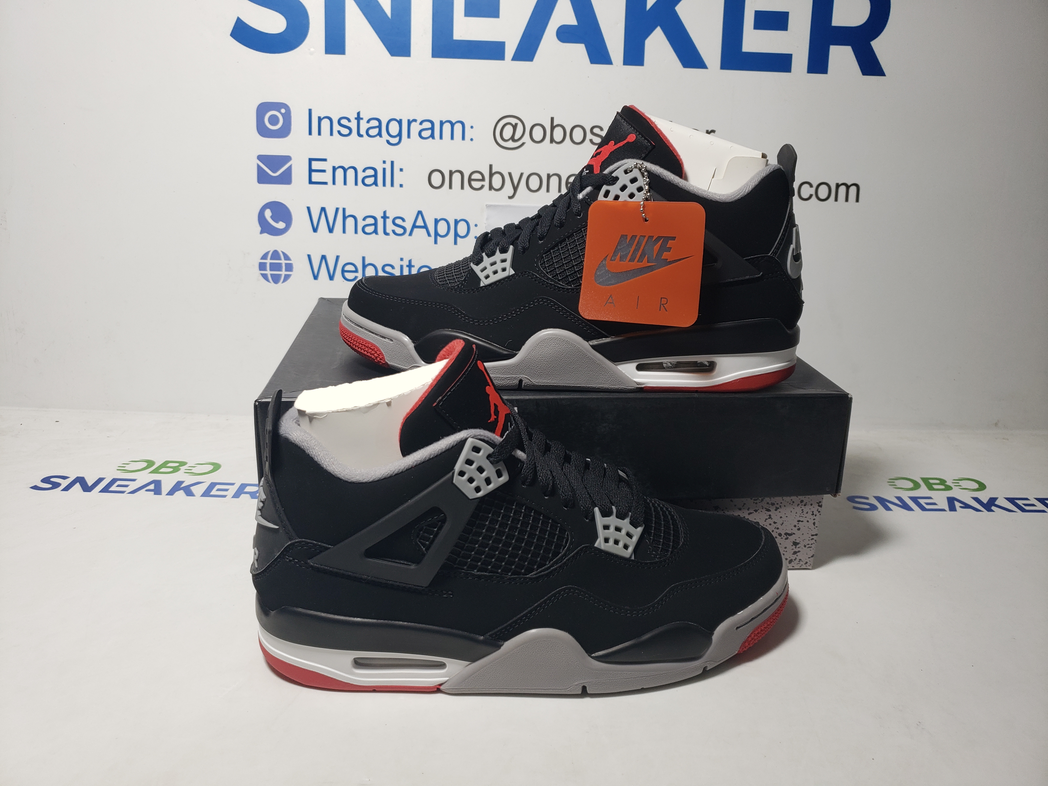 【Special Sale】Top Version Air Jordan 4 Retro Bred 308497-060 review Obosneaker 01