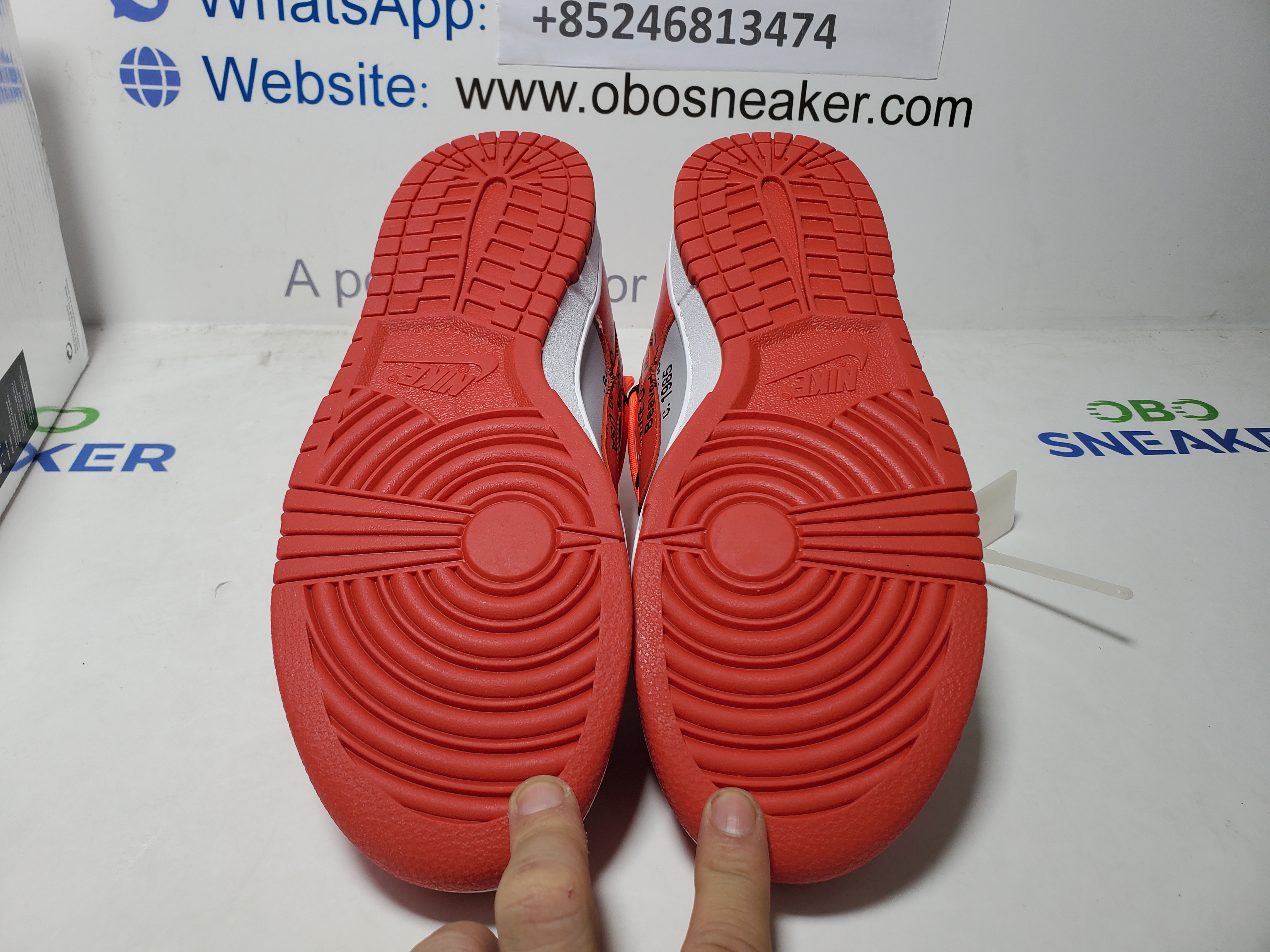 Nike Dunk Low Off-White University Red CT0856-600 review Obosneaker 04