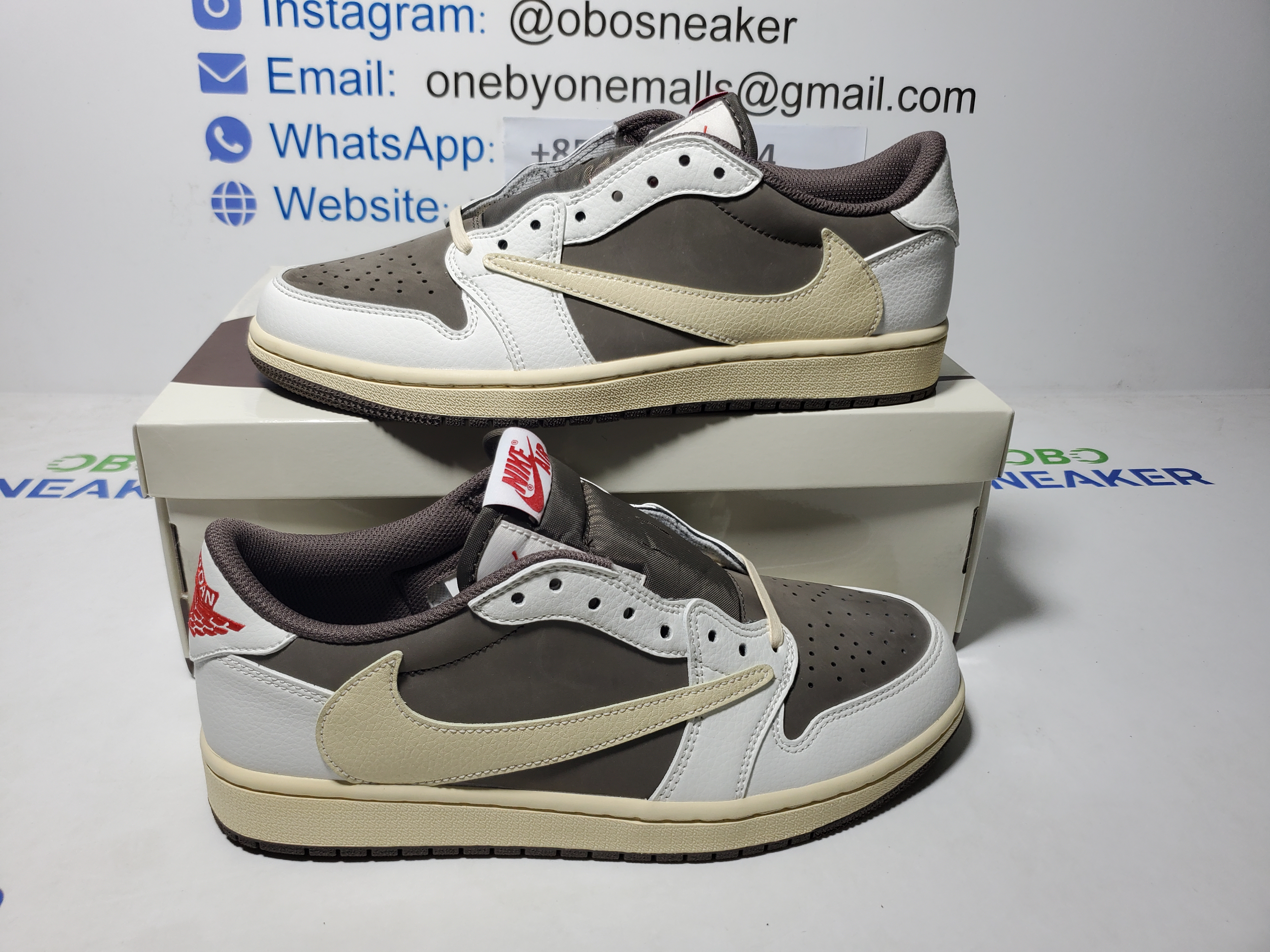 【$59 SALE】Air Jordan 1 Retro Low OG SP Travis Scott Reverse Mocha DM7866-162 review Obosneaker 01