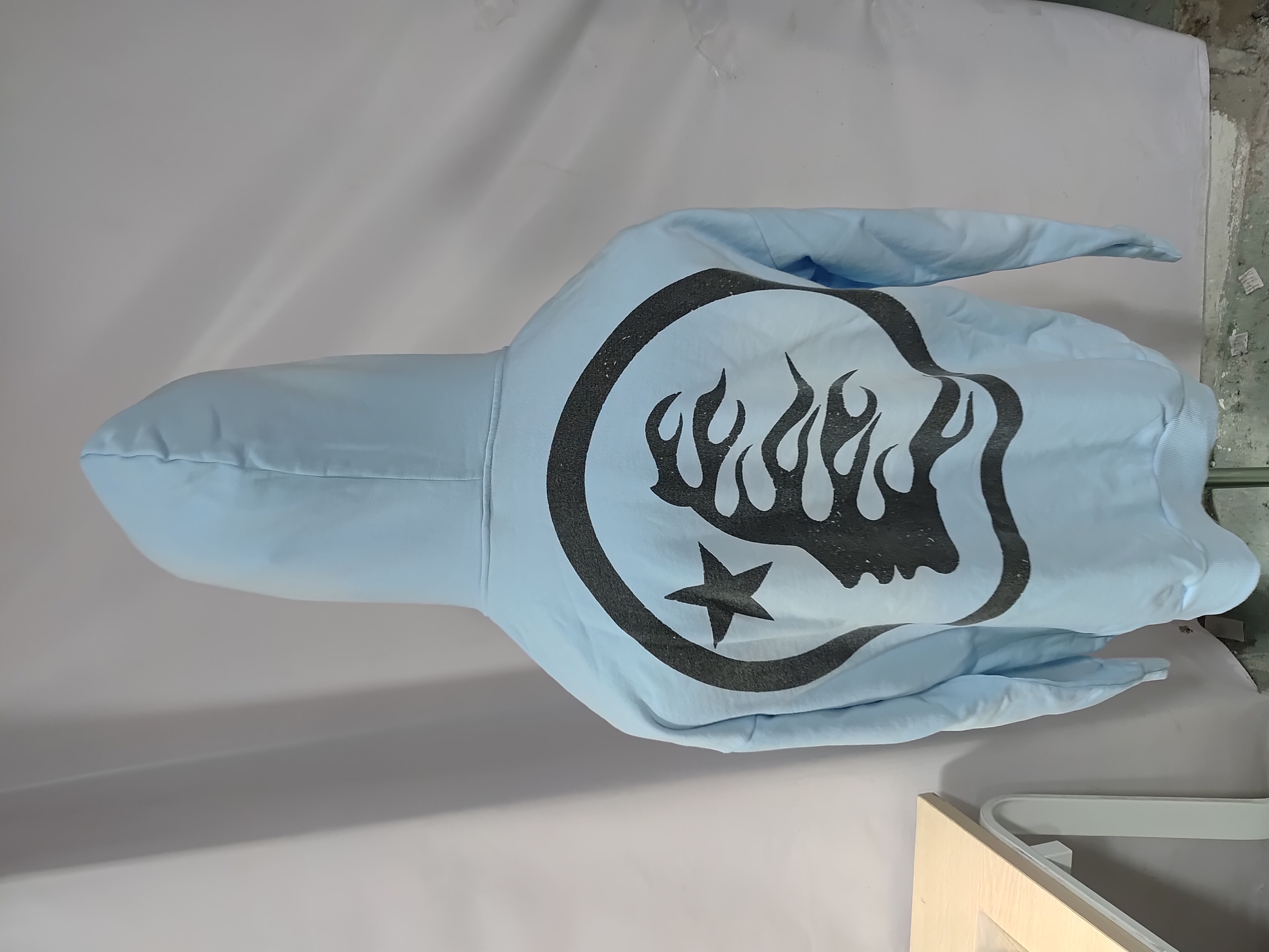 Hellstar Hoodie Light Blue review Obosneaker 03