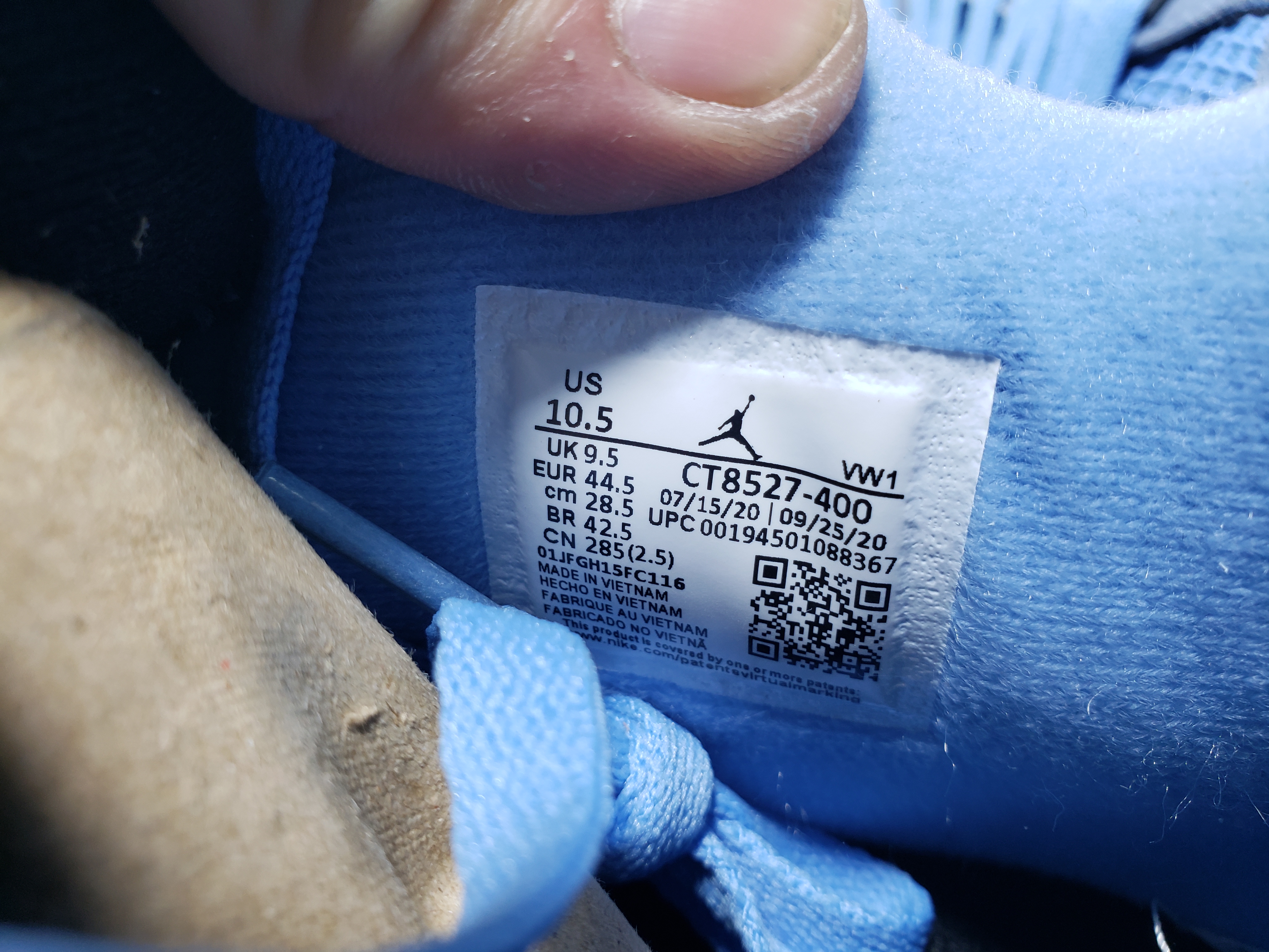 Air Jordan 4 Retro University Blue  CT8527-400 review Obosneaker 05