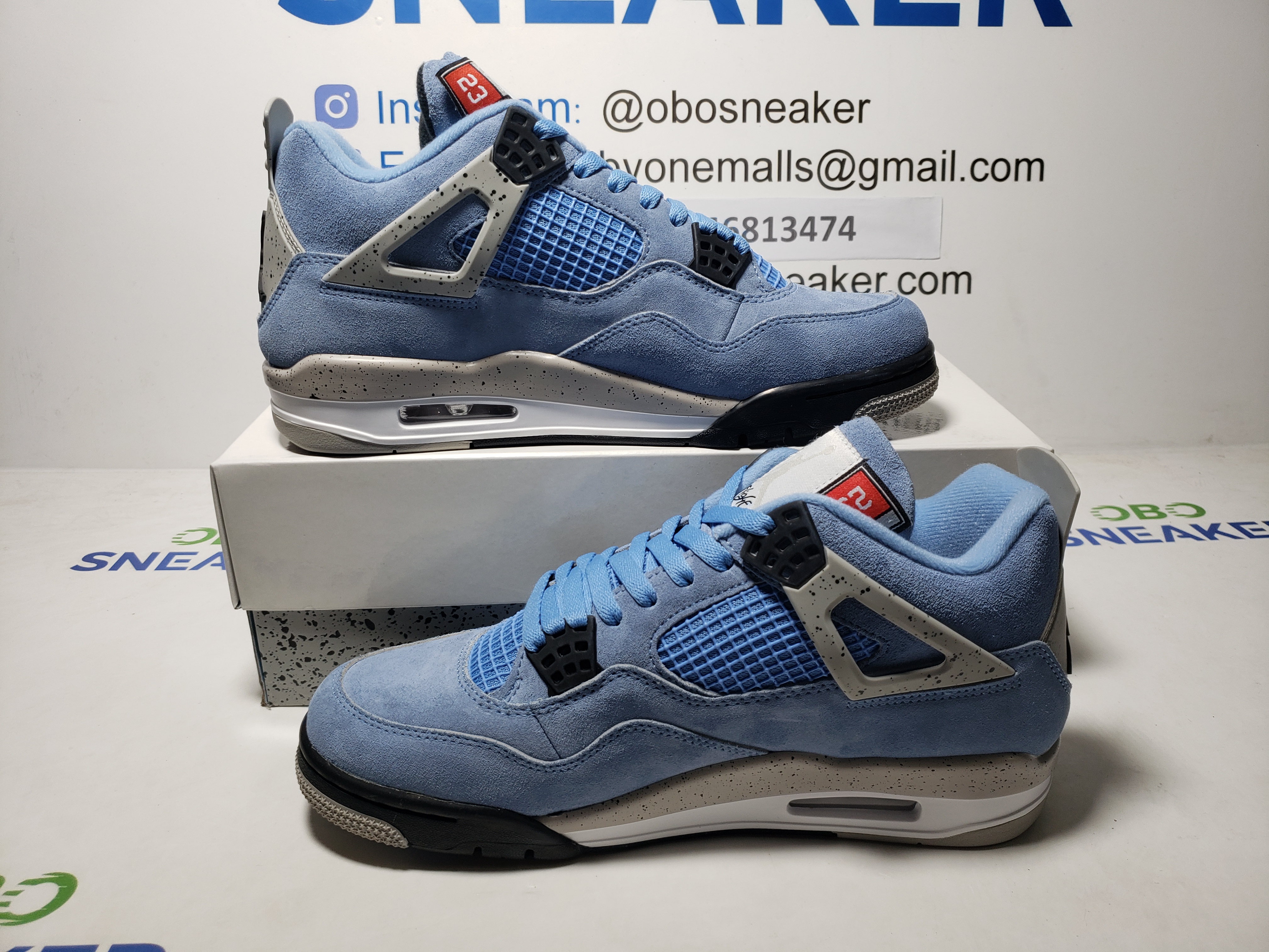 Air Jordan 4 Retro University Blue  CT8527-400 review Obosneaker 01