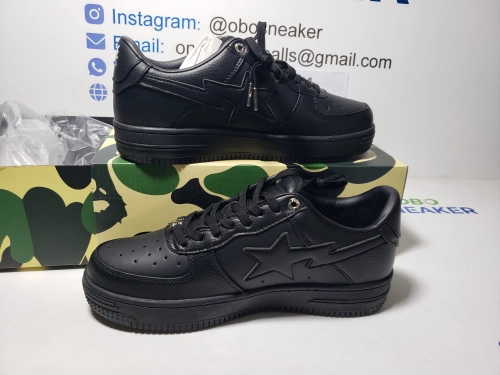 A Bathing Ape Bape Sta Low Triple Black  1J30 -191- 013 review 