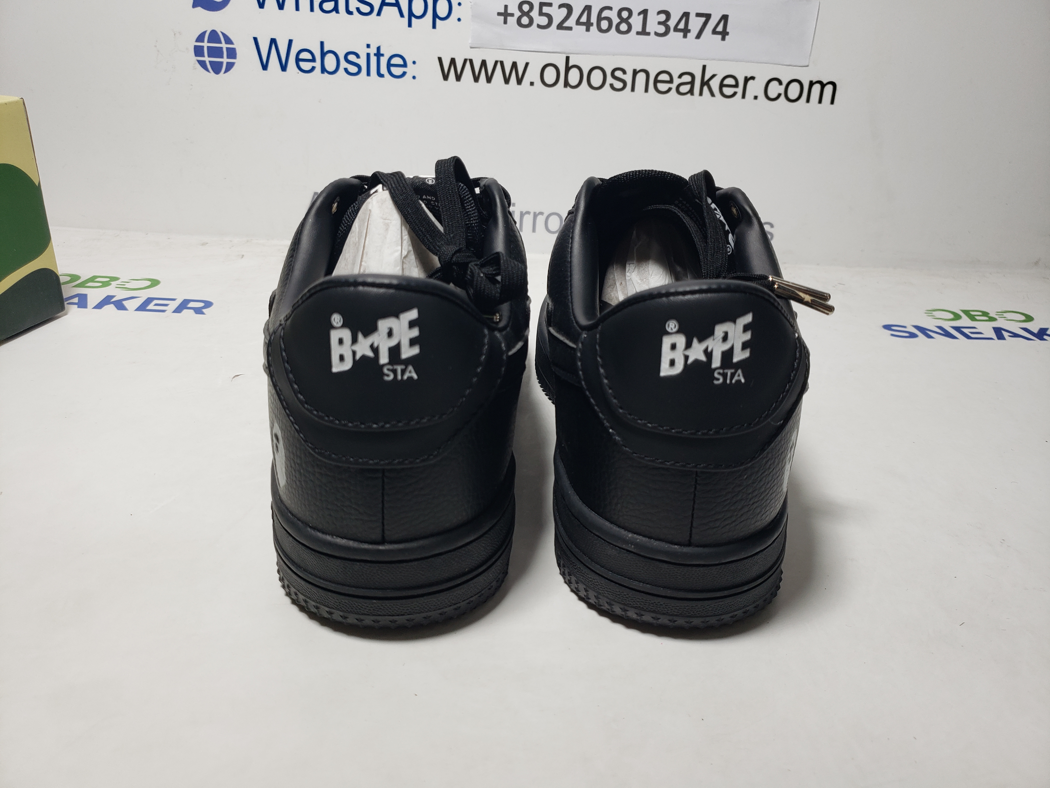 A Bathing Ape Bape Sta Low Triple Black  1J30 -191- 013 review Obosneaker 02