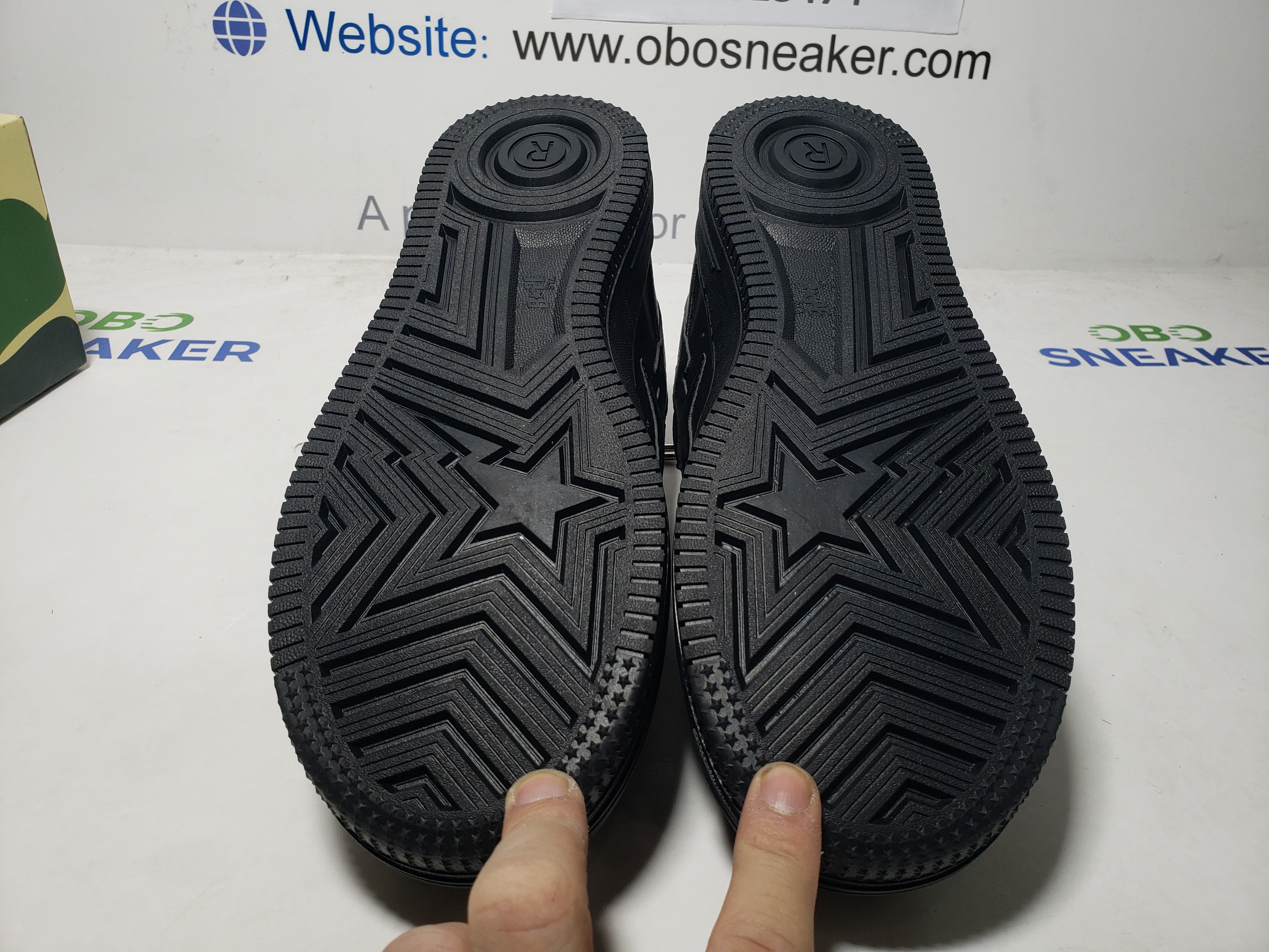 A Bathing Ape Bape Sta Low Triple Black  1J30 -191- 013 review Obosneaker 04