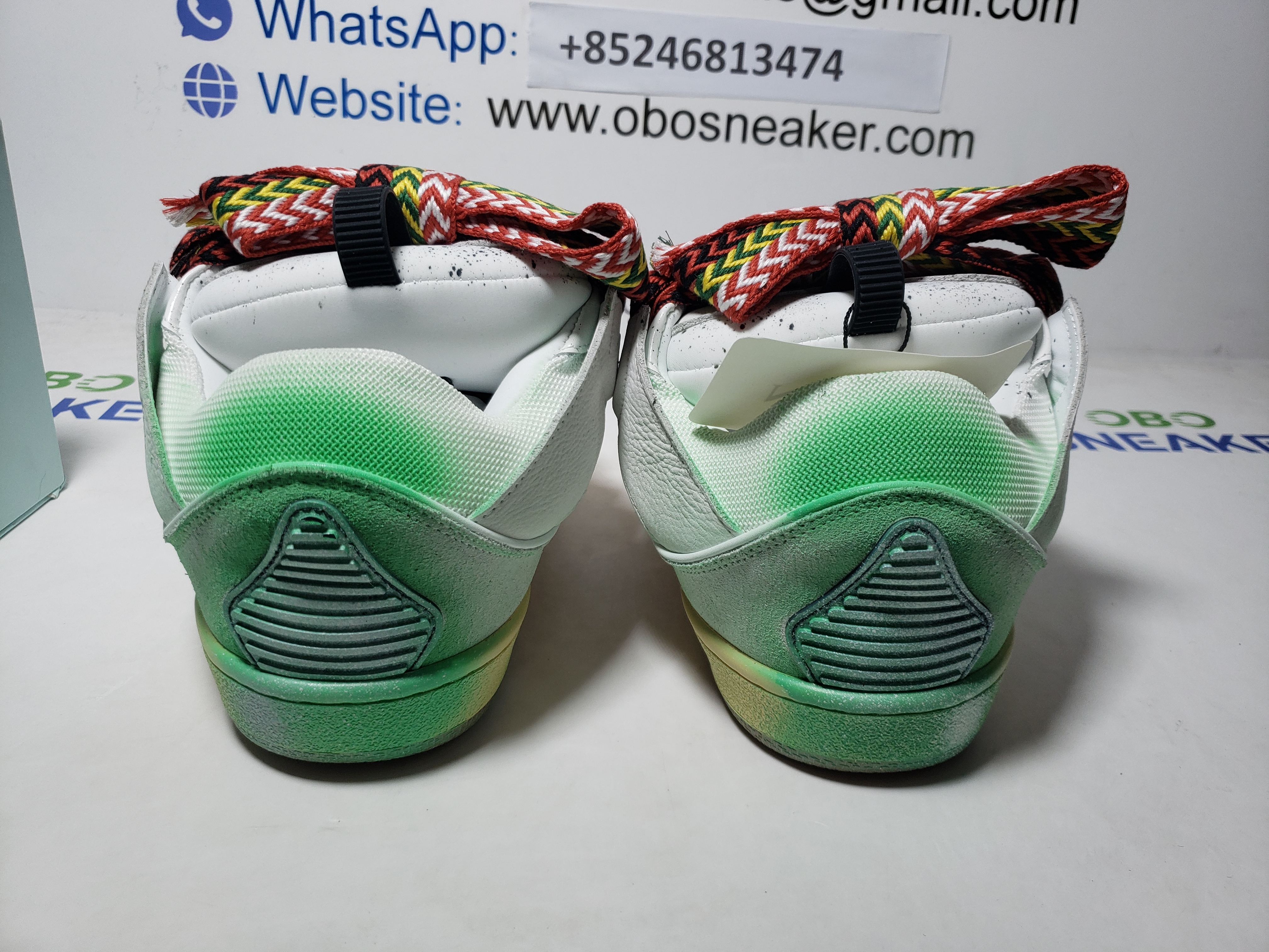 Lanvin Leather Curb x Gallery Dept Paint Drip Optical White review Obosneaker 02