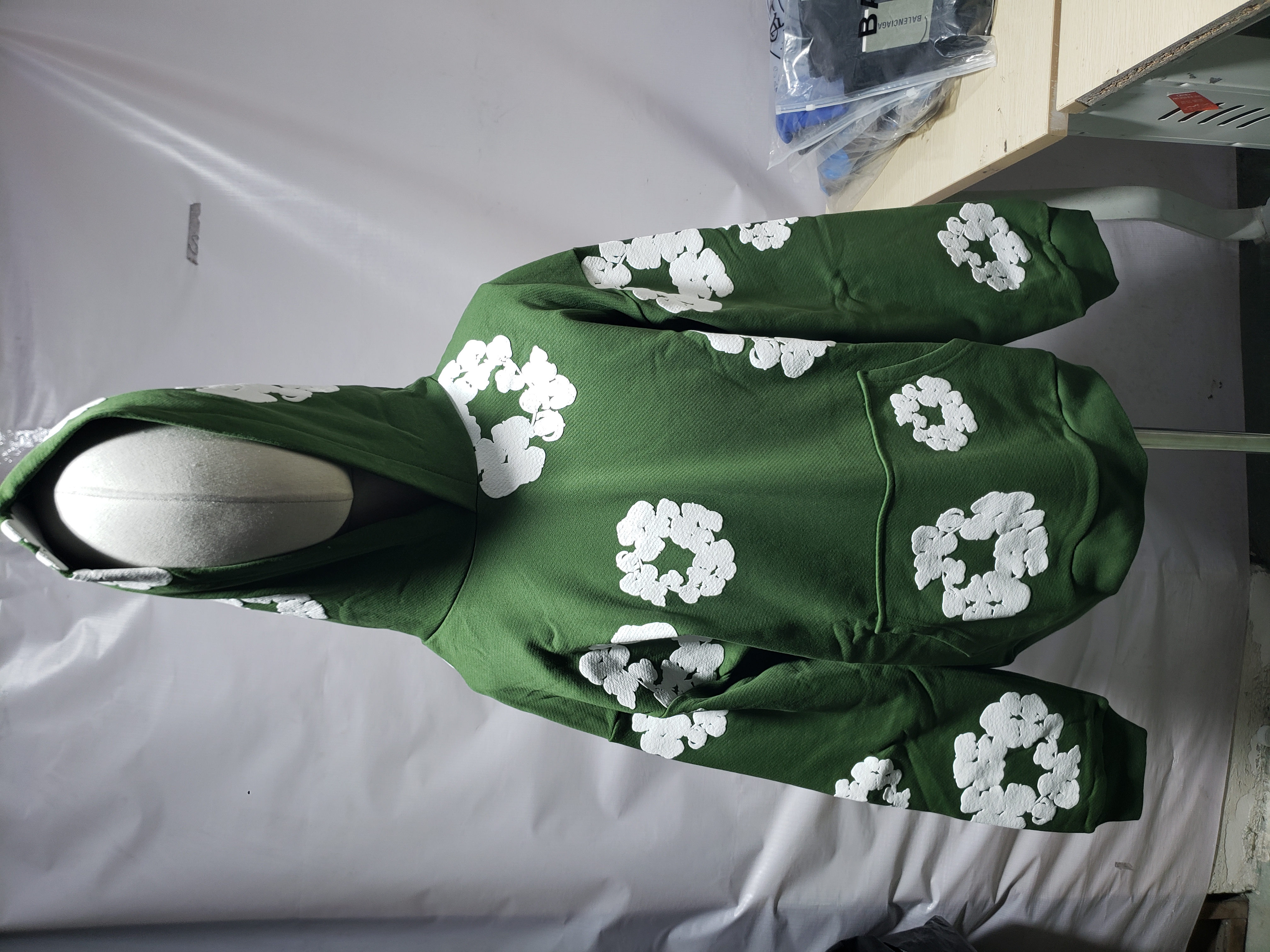 Denim Tears The Cotton Wreath Hoodie Green review Obosneaker 00