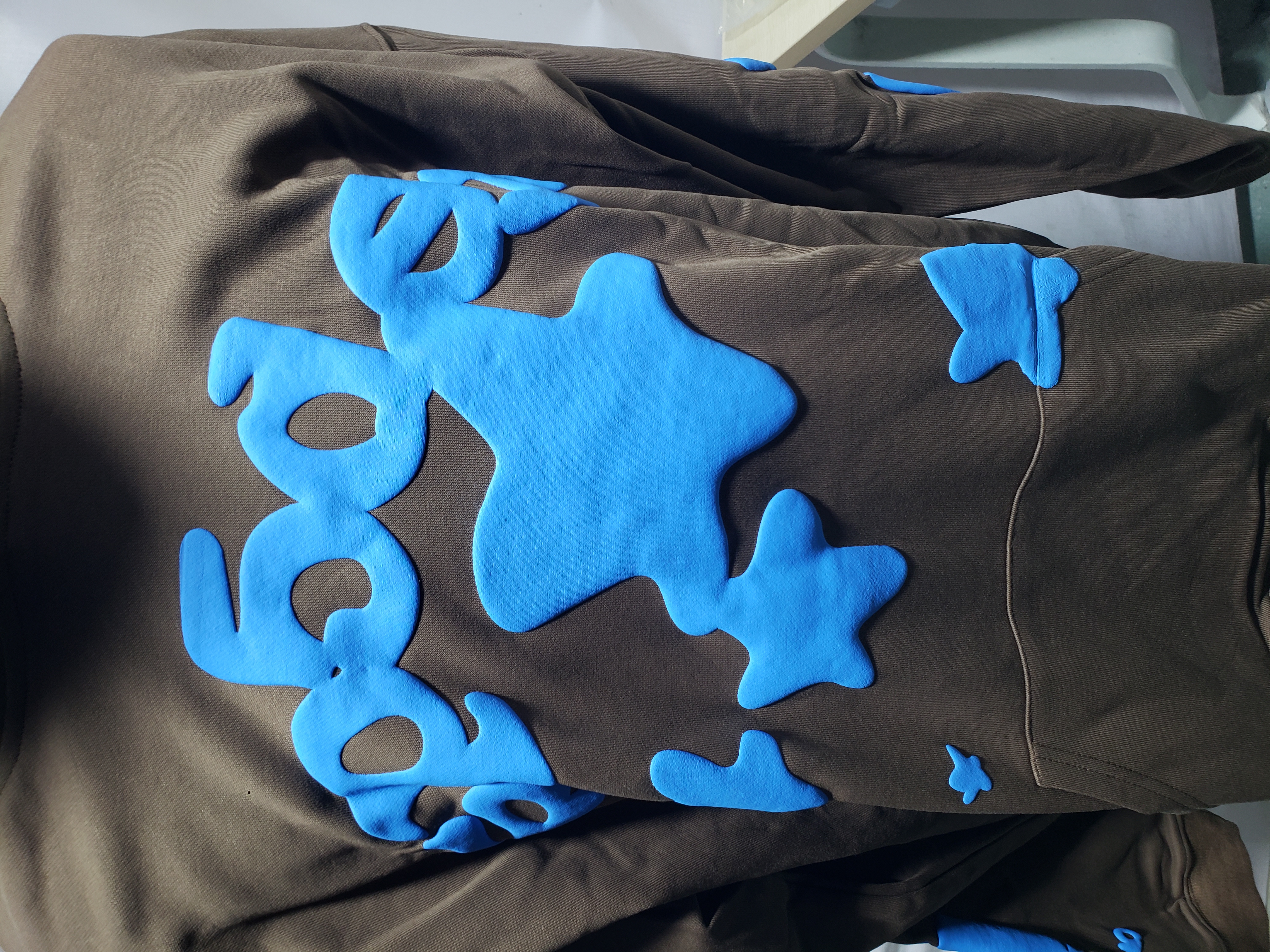 Sp5der Beluga Hoodie & Sweatpant Set Brown #8227 review Obosneaker 02