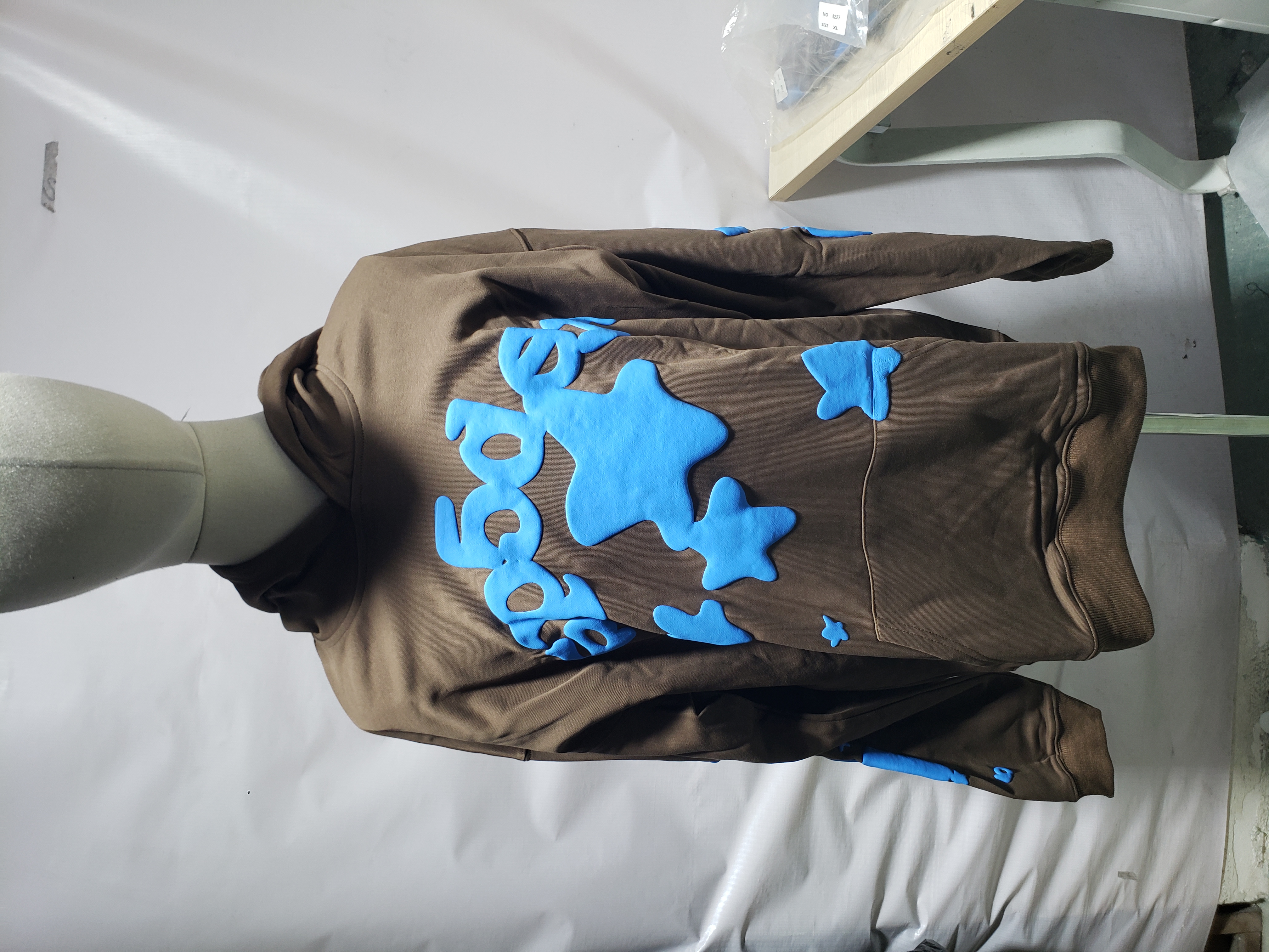 Sp5der Beluga Hoodie & Sweatpant Set Brown #8227 review Obosneaker 00