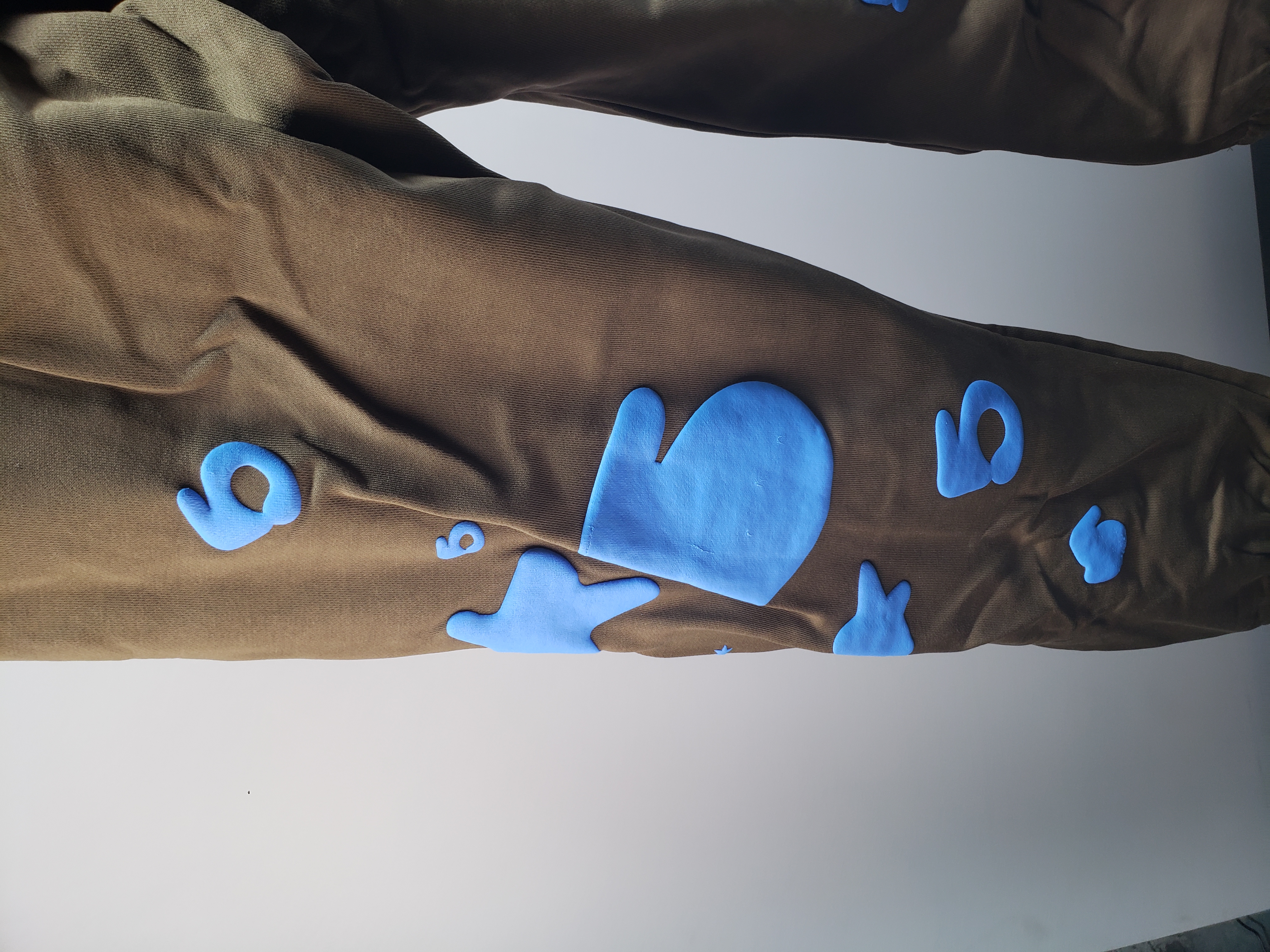 Sp5der Beluga Hoodie & Sweatpant Set Brown #8227 review Obosneaker 08