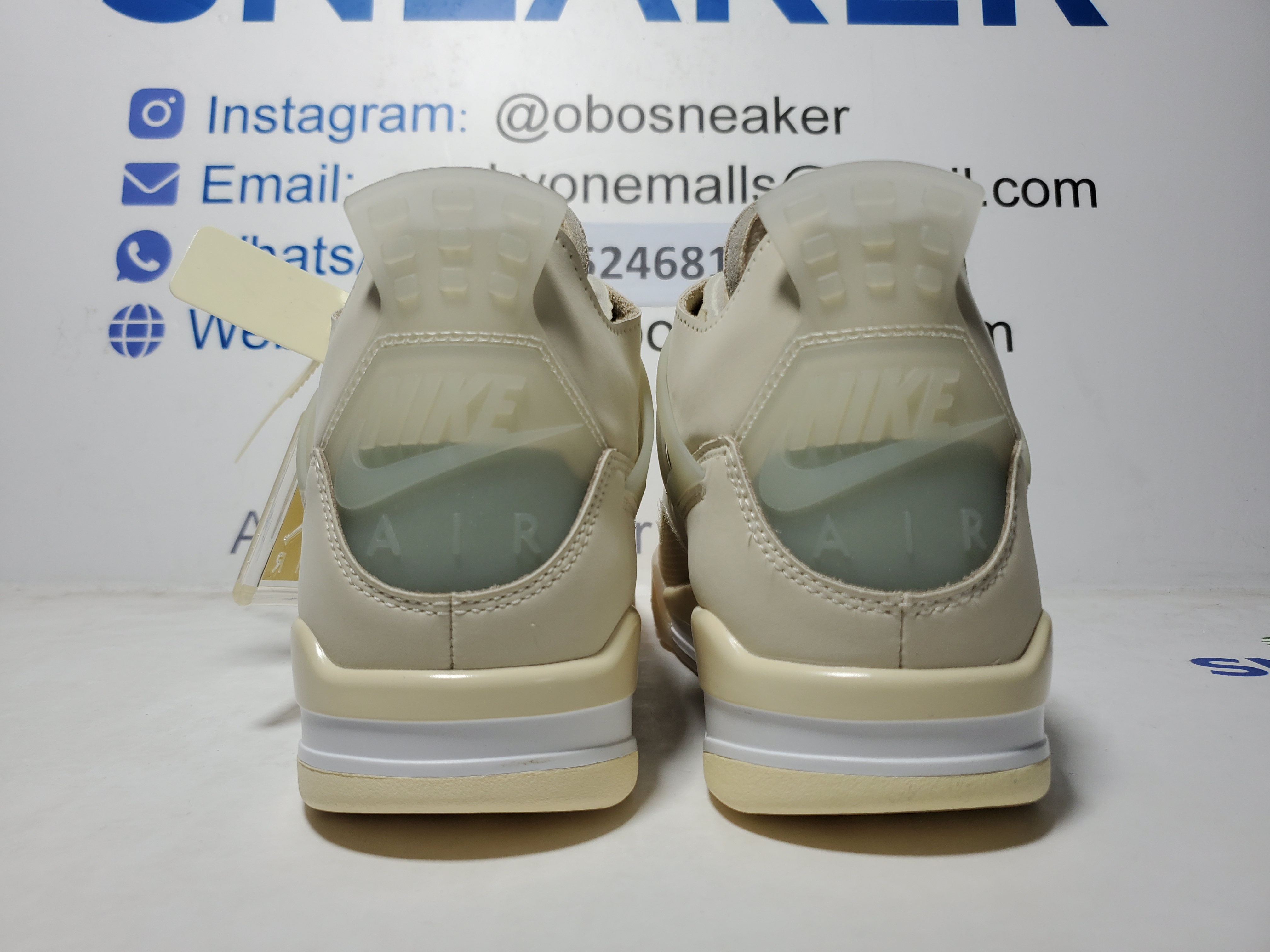 Jordan 4 Retro Off-White Sail (Women's)  CV9388-100  review Obosneaker 02