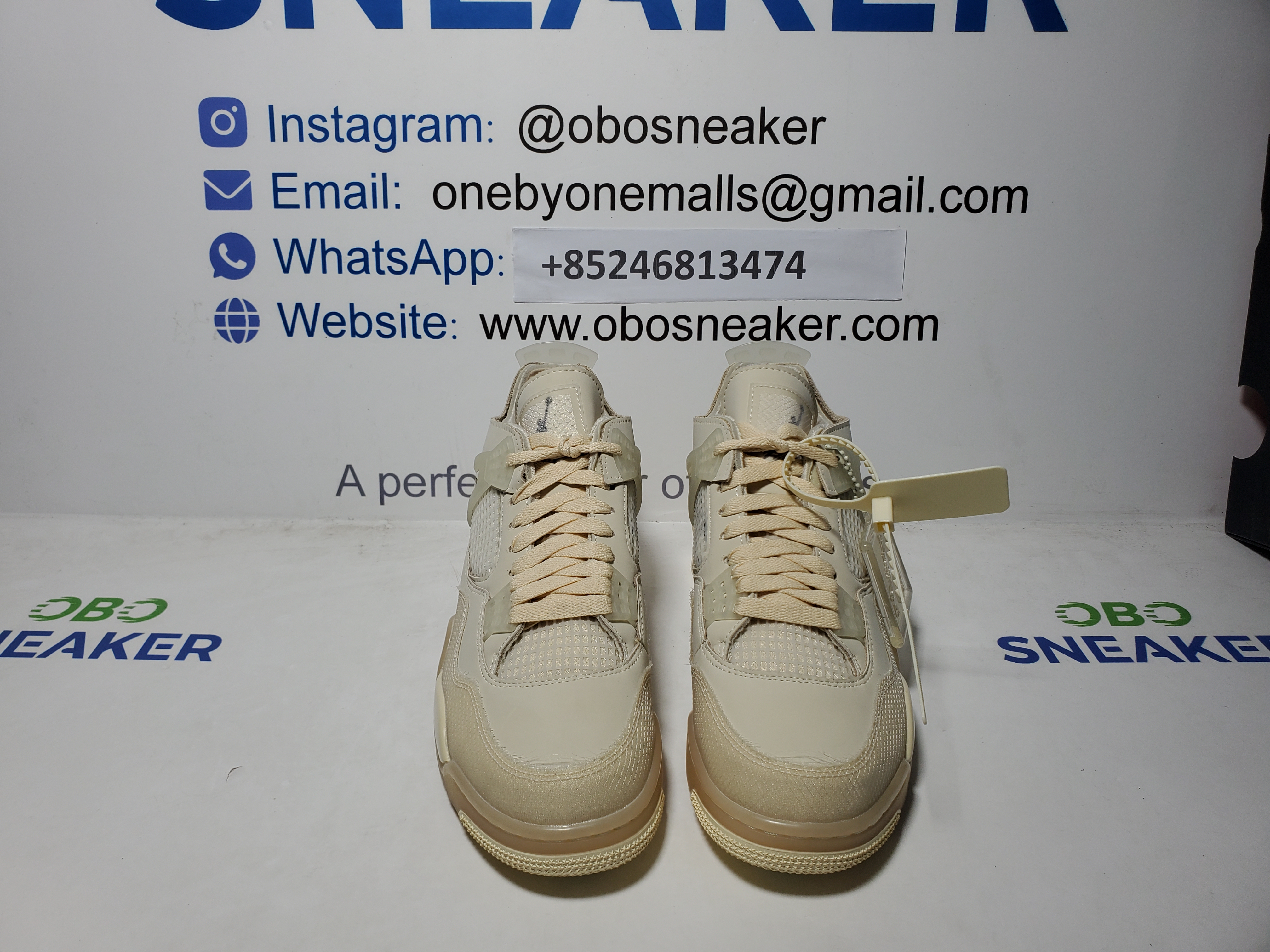 Jordan 4 Retro Off-White Sail (Women's)  CV9388-100  review Obosneaker 04