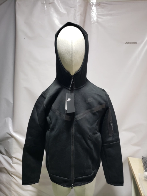 Nike Sportswear Tech Fleece Full-Zip Hoodie & Joggers Set Front Twill Black review 