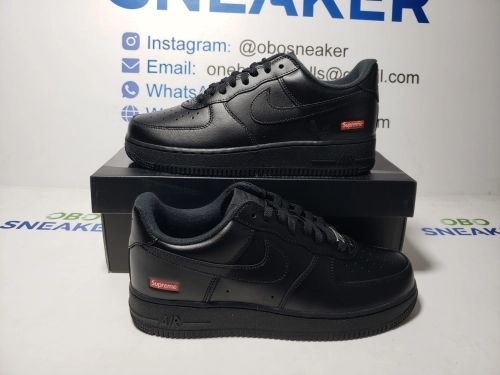 Supreme x Nike Air Force 1 Low Box Logo Black CU9225-001 review 