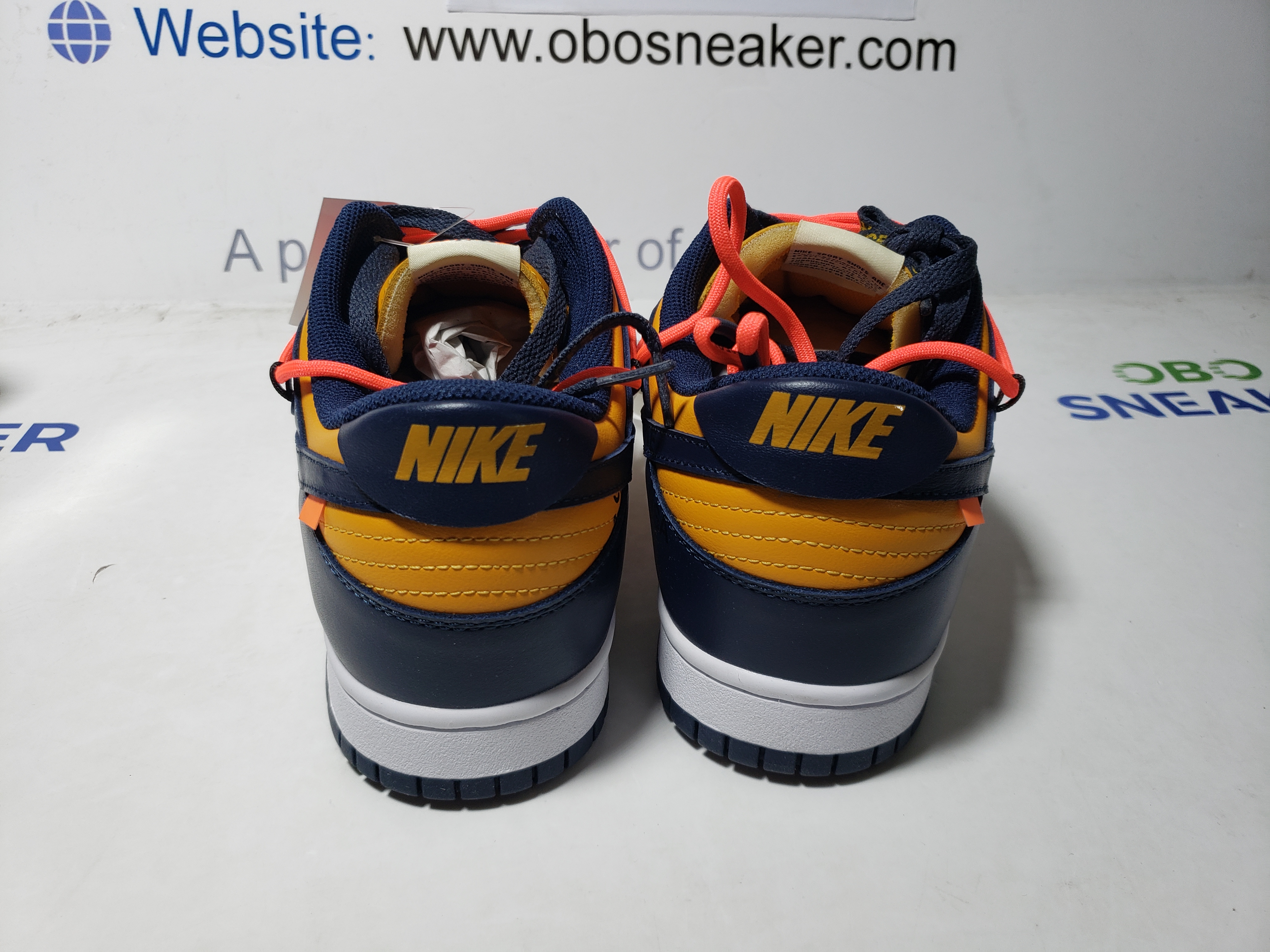 Nike Dunk Low Off-White University Gold CT0856-700 review Obosneaker 02