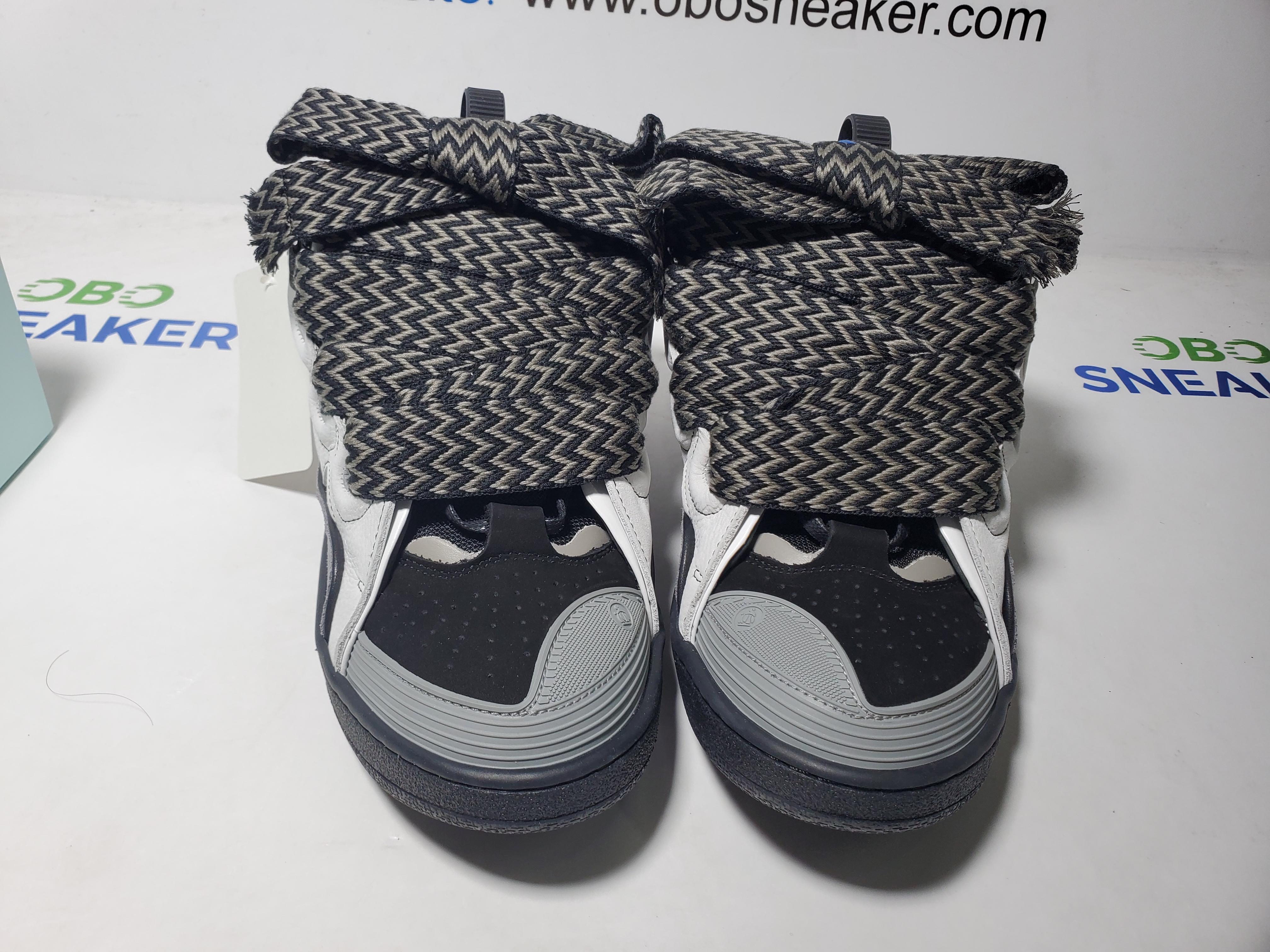 【FLASH SALE】LANVIN Black White and Gray review Obosneaker 03