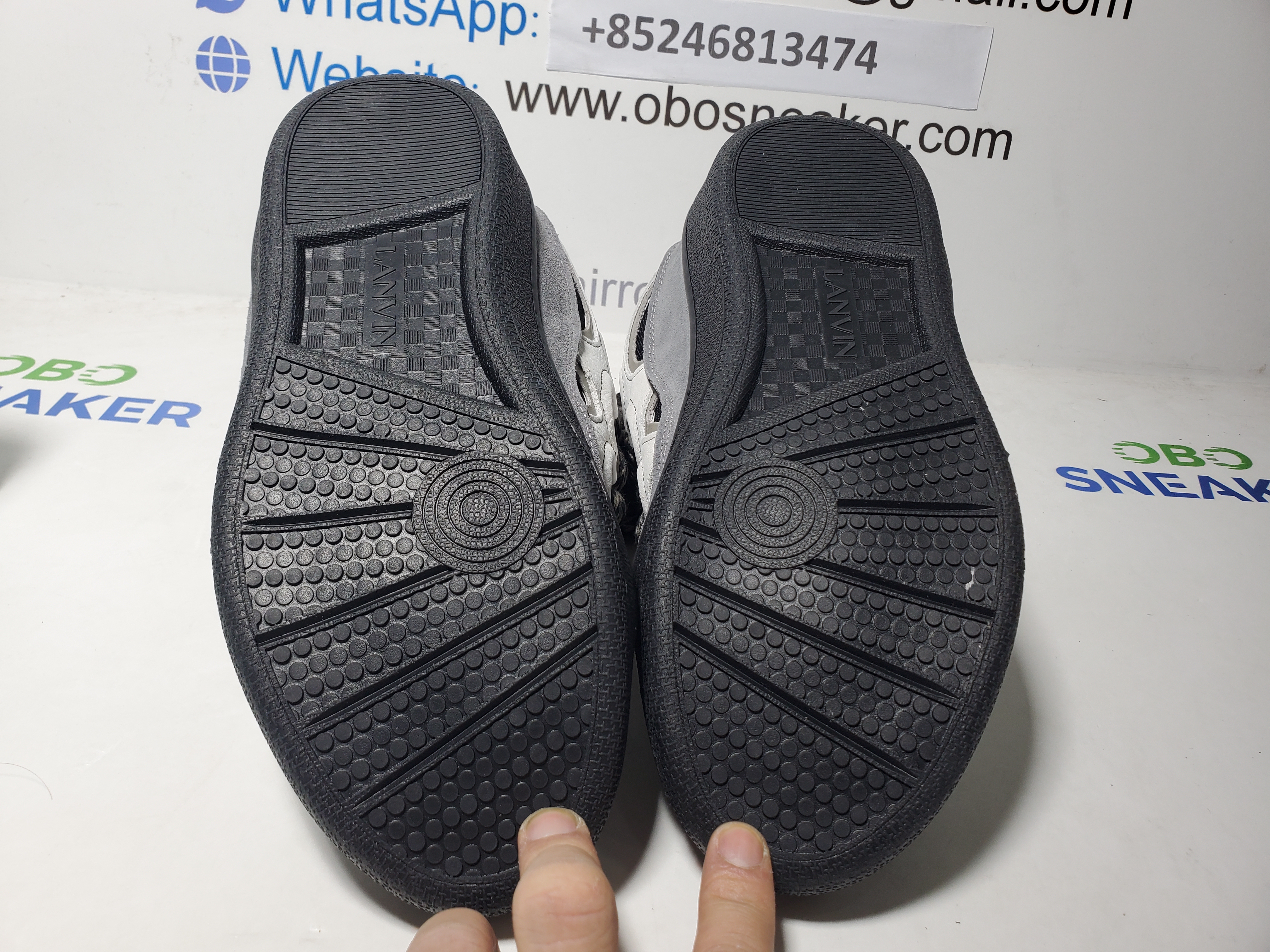 【FLASH SALE】LANVIN Black White and Gray review Obosneaker 04