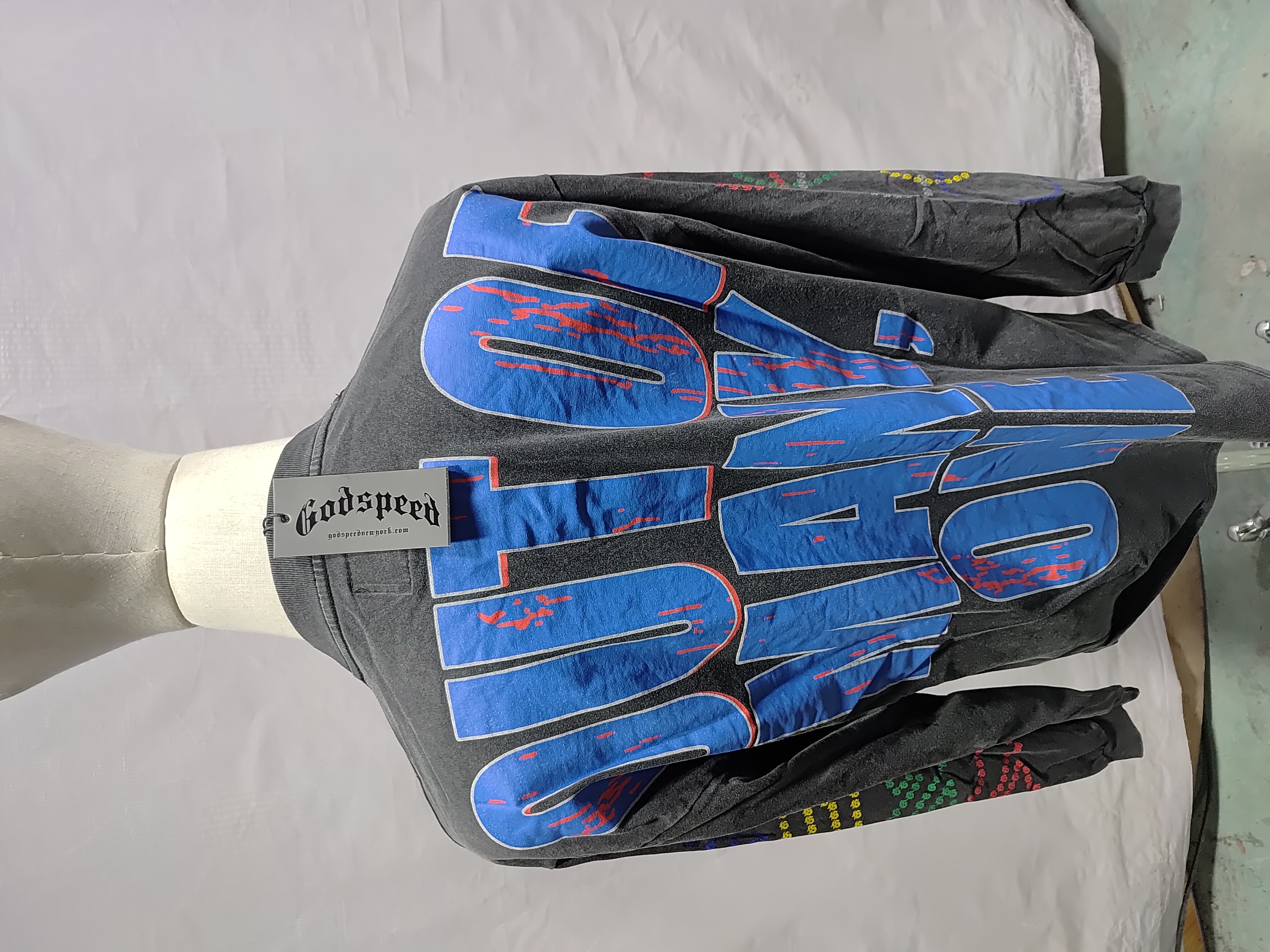 Godspeed Dream Team Long Sleeve T-shirt #1106 Black Wash review Obosneake 03