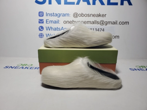 Marni Long-Hair Calfskin Fussbett Sabot White SBMR000600P412200W02 review 