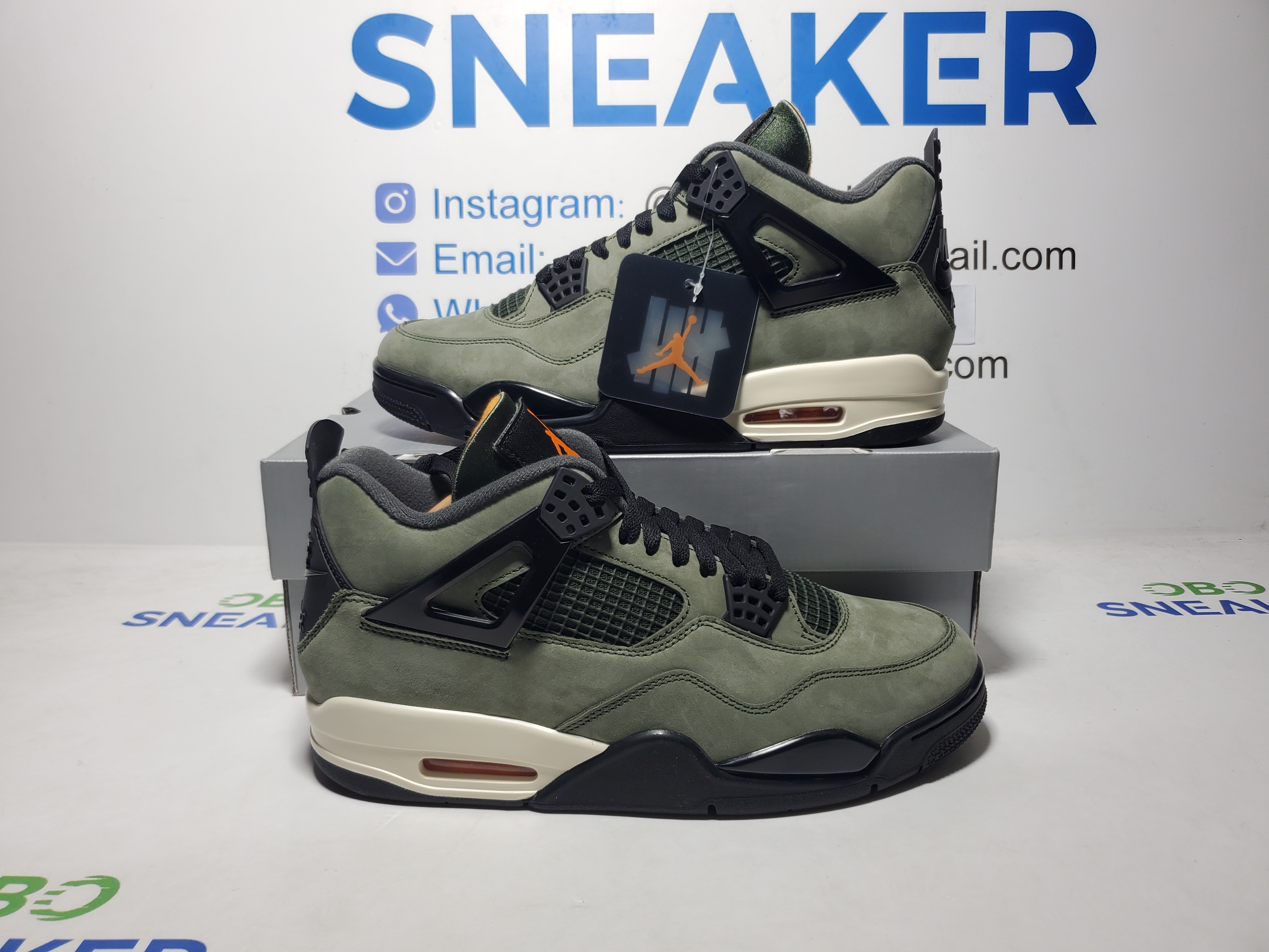 TOP Version Undefeated x Air Jordan 4 Retro IB1519-200 review Obosneaker 05