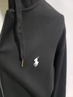 Polo Ralph Lauren Men's Double Knit Full-Zip Hoodie Sweatshirt Black review Obosneaker 01