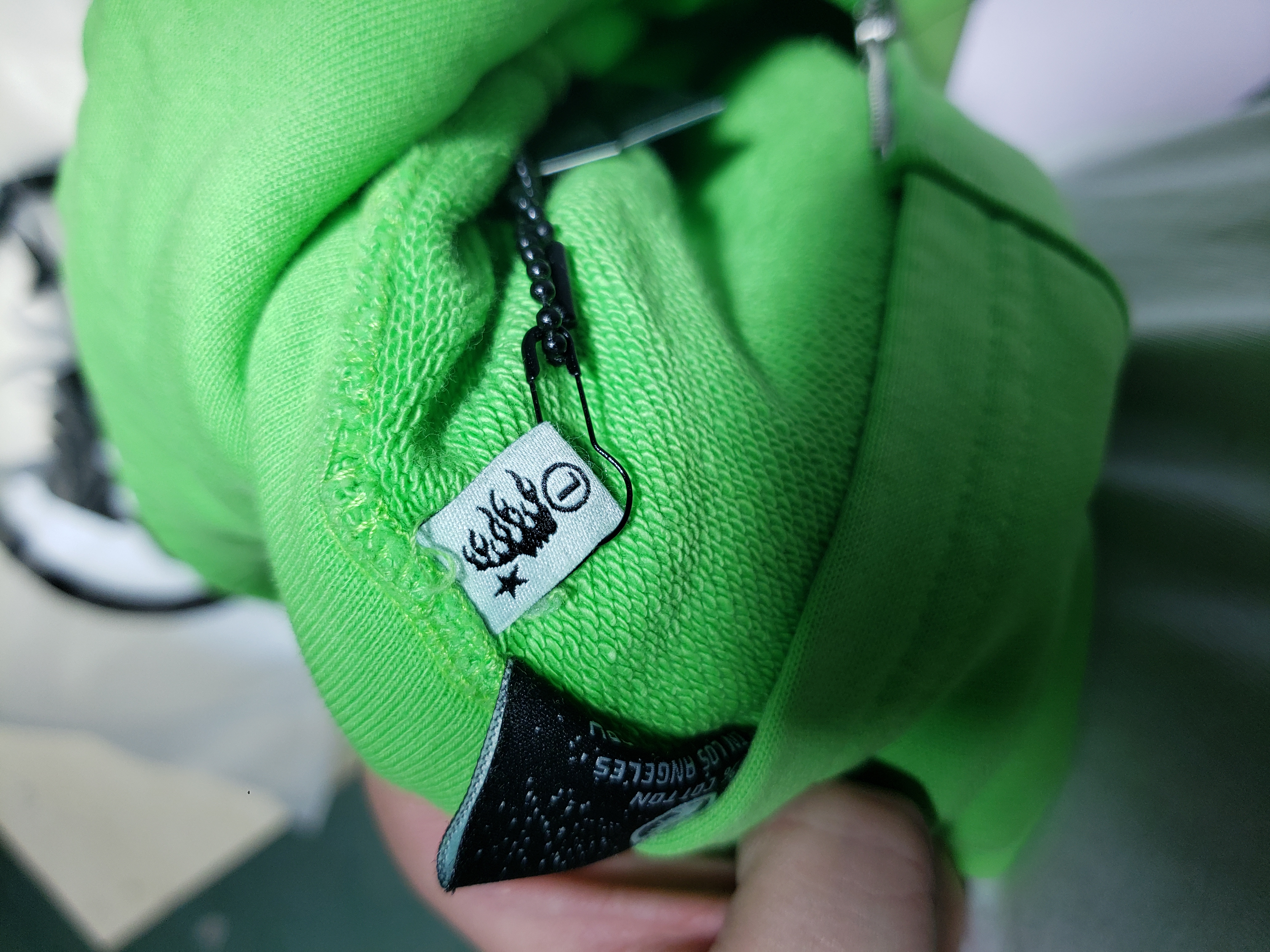 Hellstar Graffiti Zip-Up Hoodie Green review Obosneaker 01