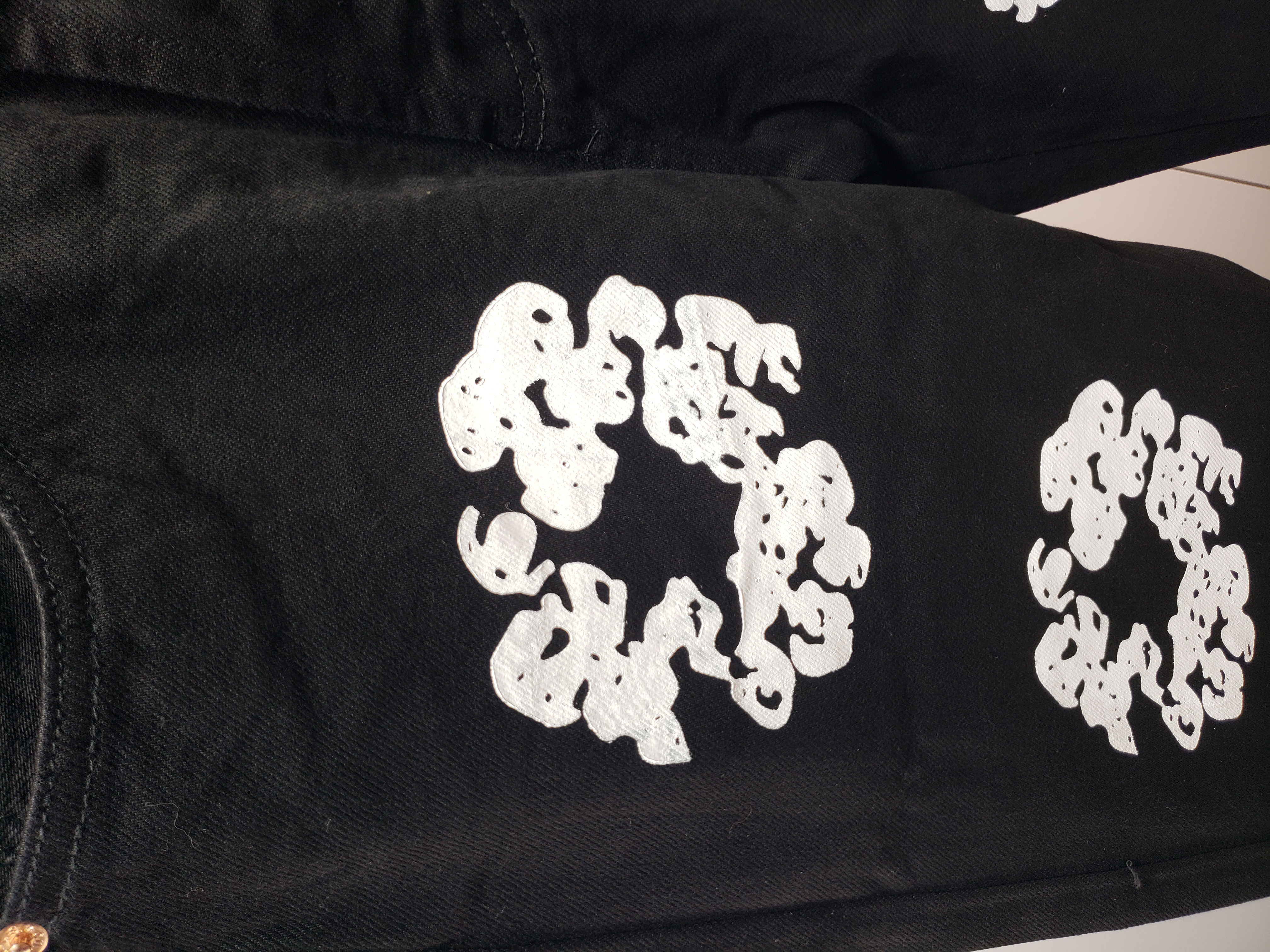 Chrome Hearts Love You Mesh Warm Up Jersey #9998 Red + Denim Tears The Cotton Wreath Jean Black review Obosneaker 02